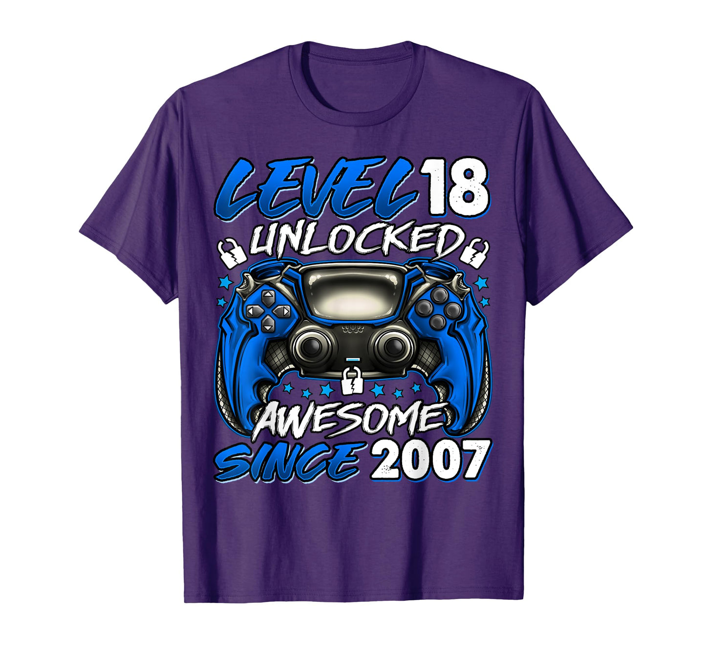 Level 18 Unlocked 18 Year Old Gifts Boys 18th Birthday Boy T-Shirt