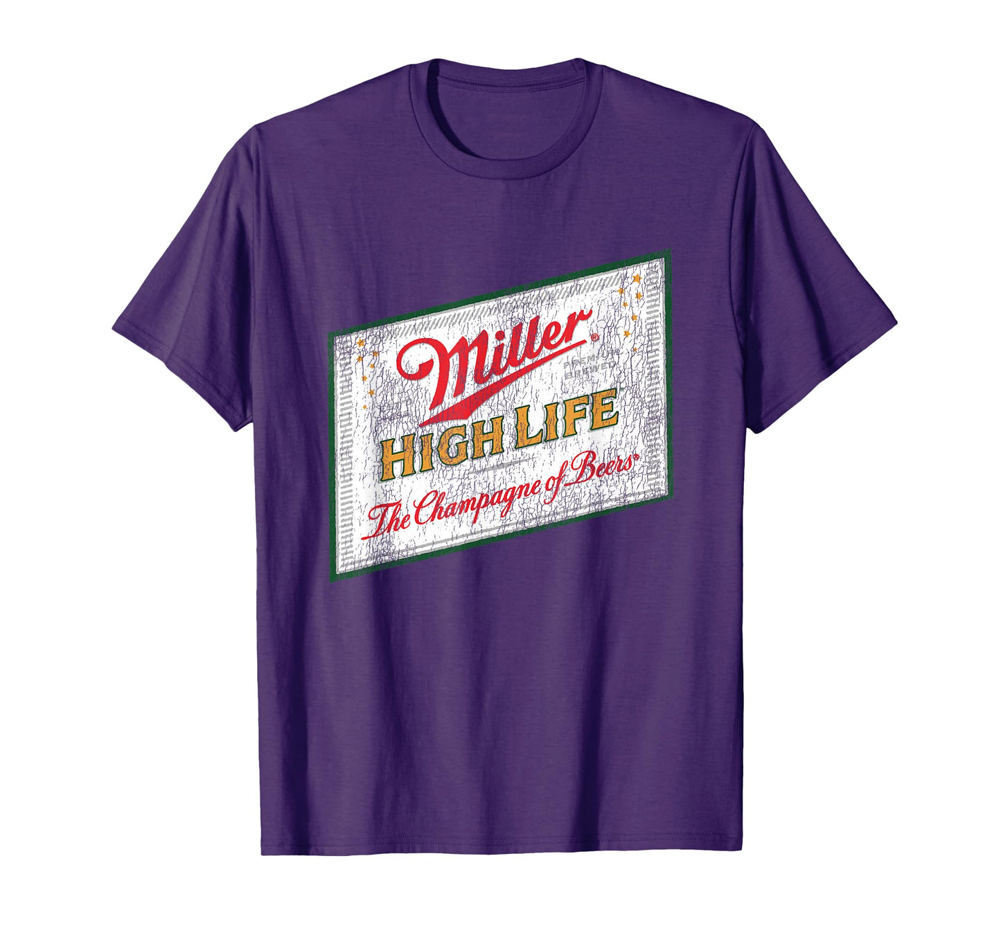 Miller High Life Champagne Of Beer Vintage Label T-Shirt