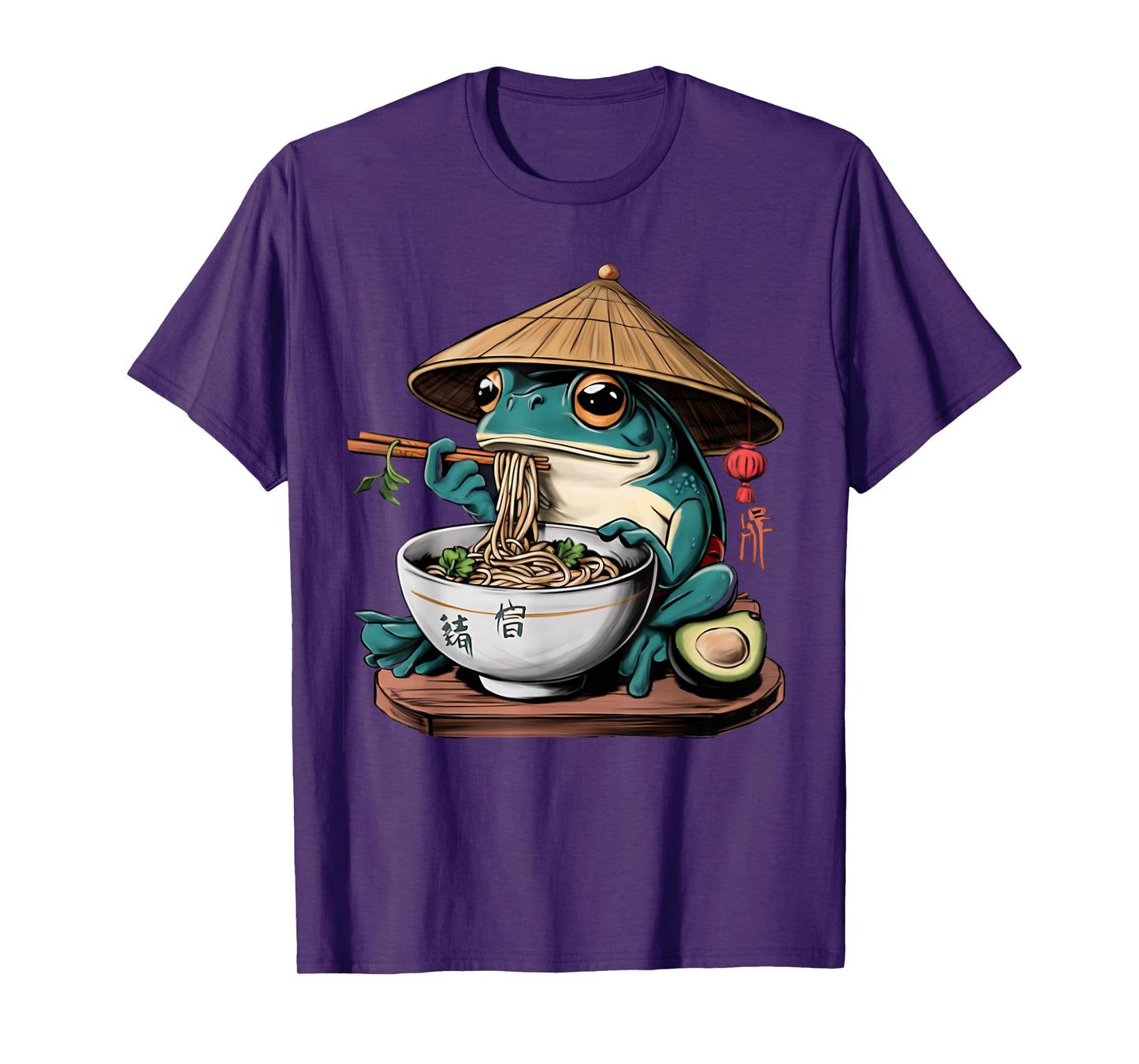 Kawaii Frog & Ramen Collection Frog Ramen Anime Unisex-Kids T-Shirt - Black, Small
