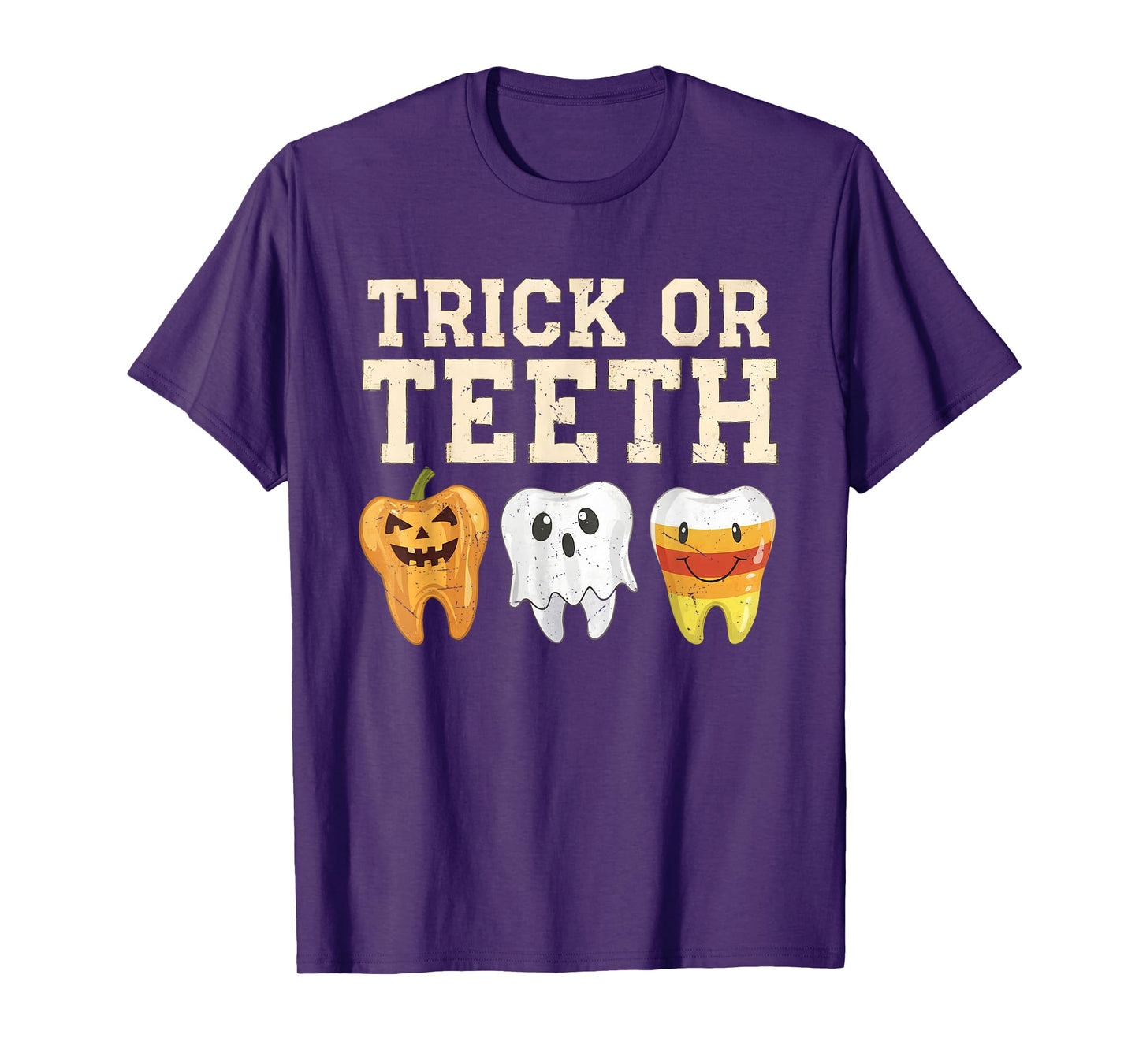 Trick Or Teeth Halloween Dental Crew Dentist Boys Girls Kids T-Shirt