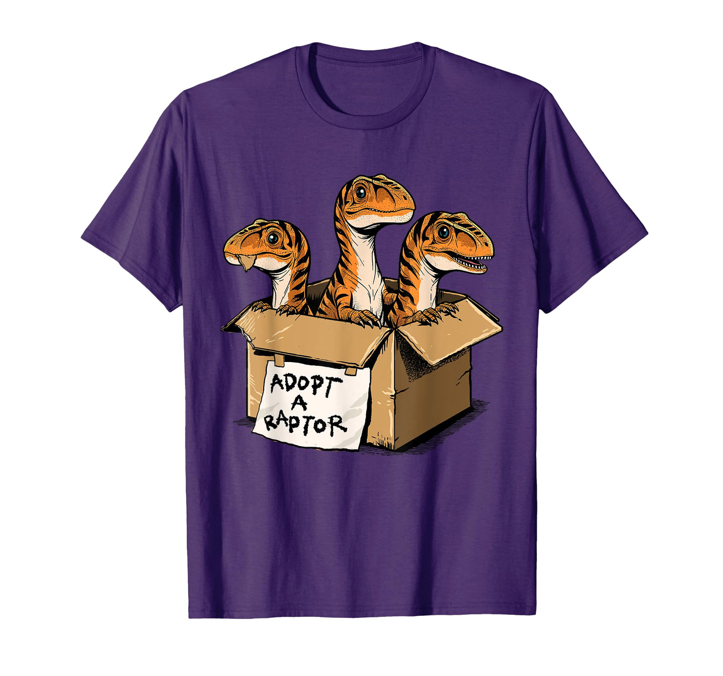 Raptor Shirt Adopt A Raptor Box Funny Dinosaur Adoption T-Shirt