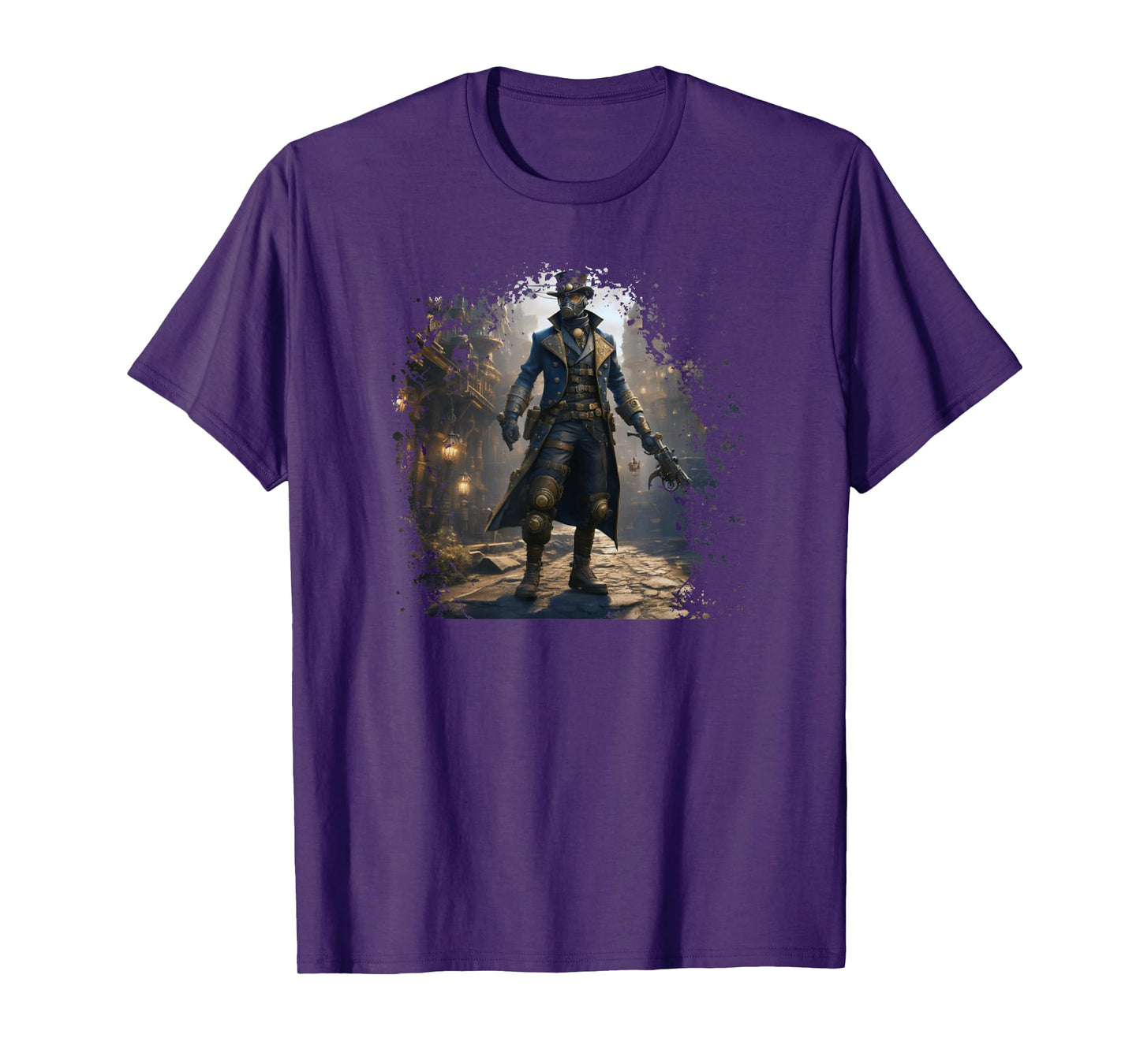 Victorian Steam Punk Assassin And Steampunk World Aesthetic T-Shirt