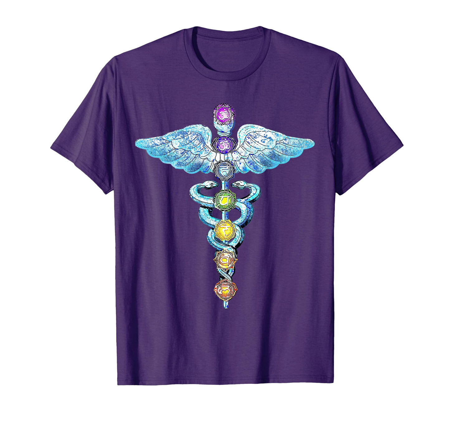 Kundalini Snake Chakras Healing Energy Rising, Meditation T-Shirt