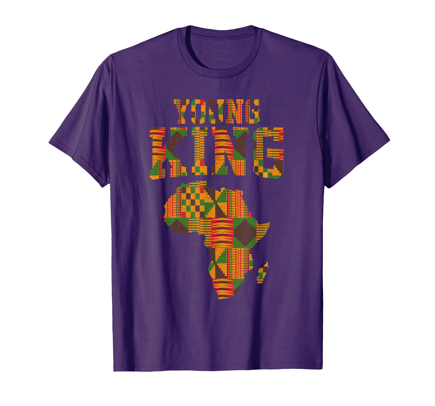 African King Art For Boys Toddlers Kente Cloth African Print T-Shirt