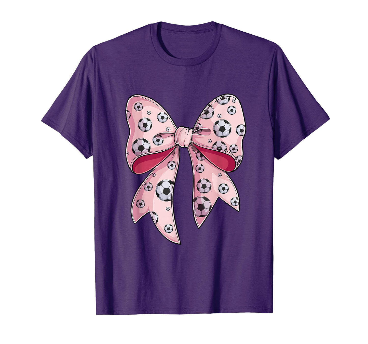 Coquette bow Soccer ball toddler youth girls women T-Shirt