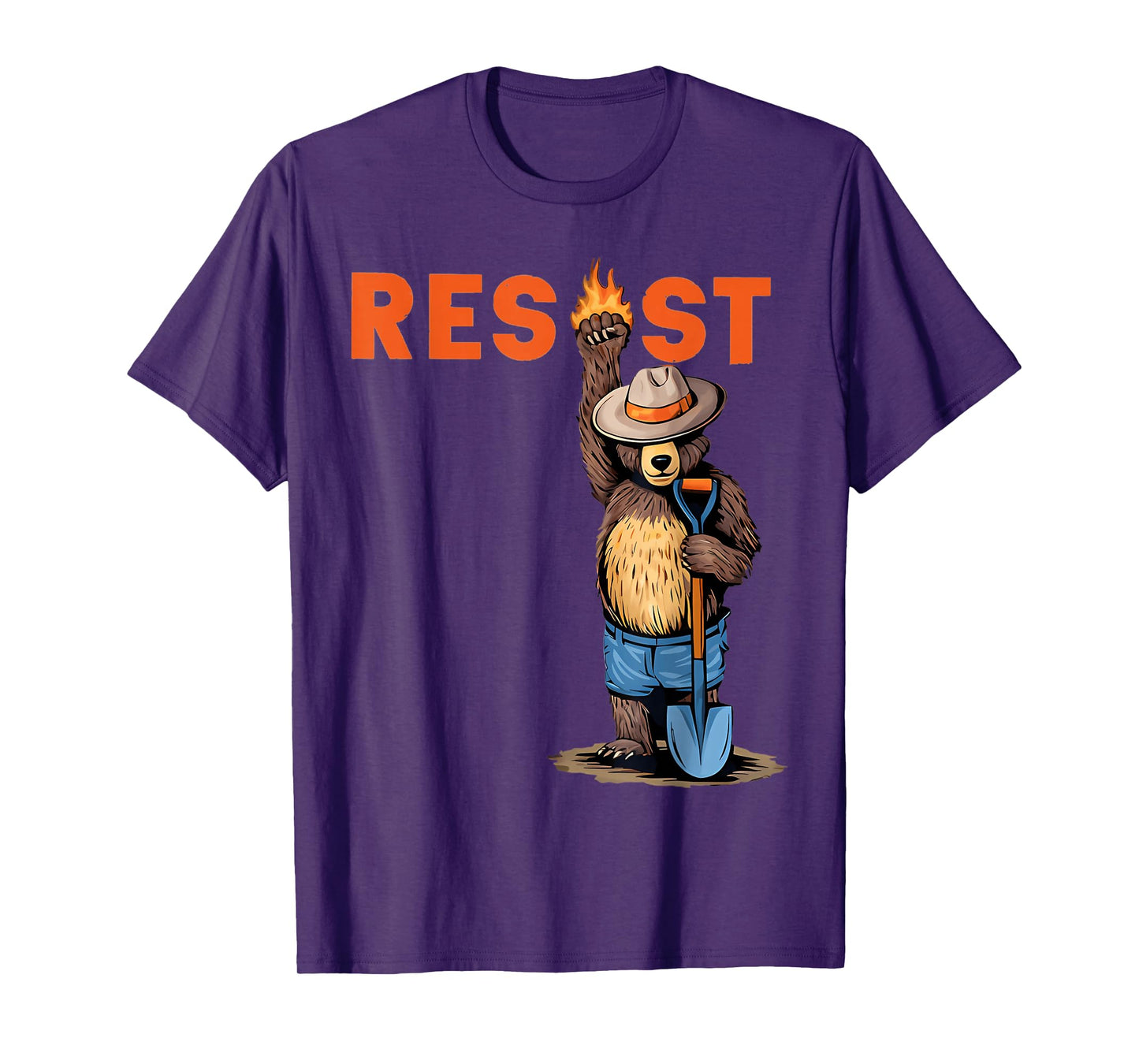 Vintage The Resist Bear Meme For Women & Men T-Shirt