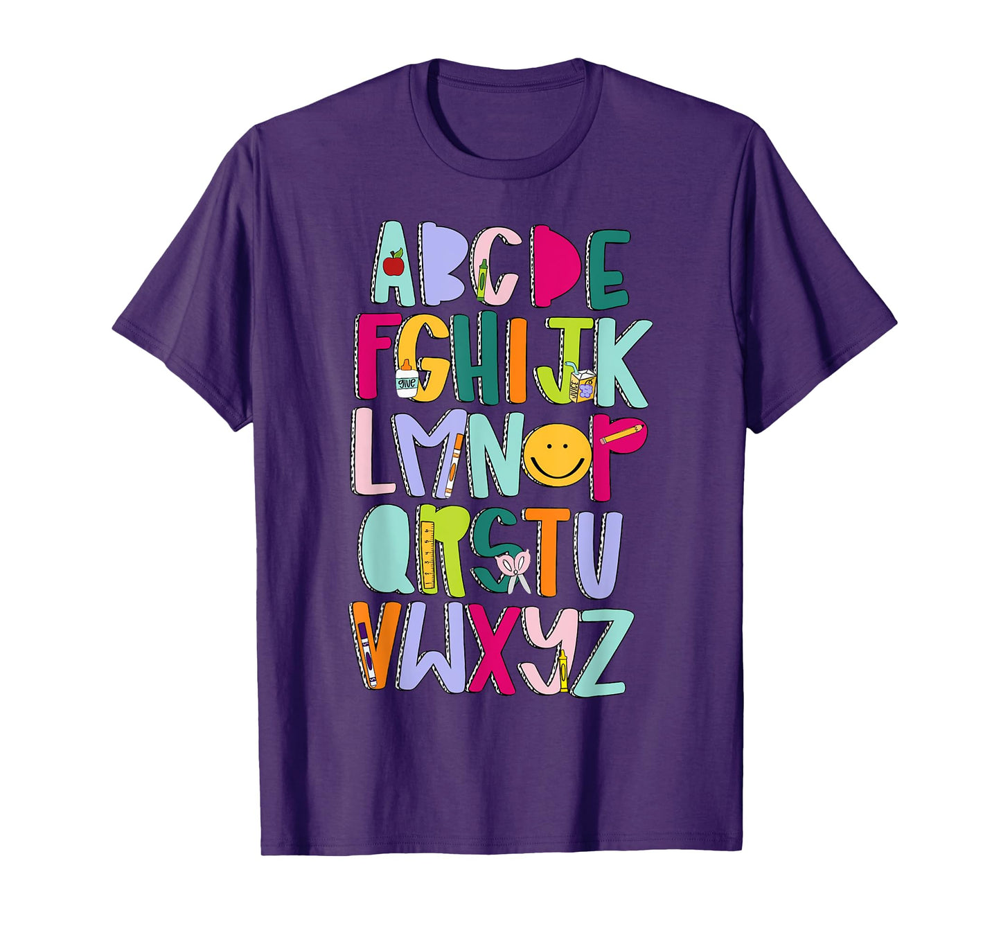 Alphabet Learning Letters ABCs First Day Of School Boy Girl T-Shirt