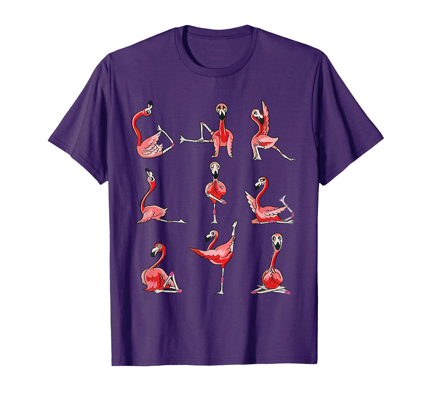 Women Flamingo Do Yoga Pose Meditation Men Women Tee T-Shirt