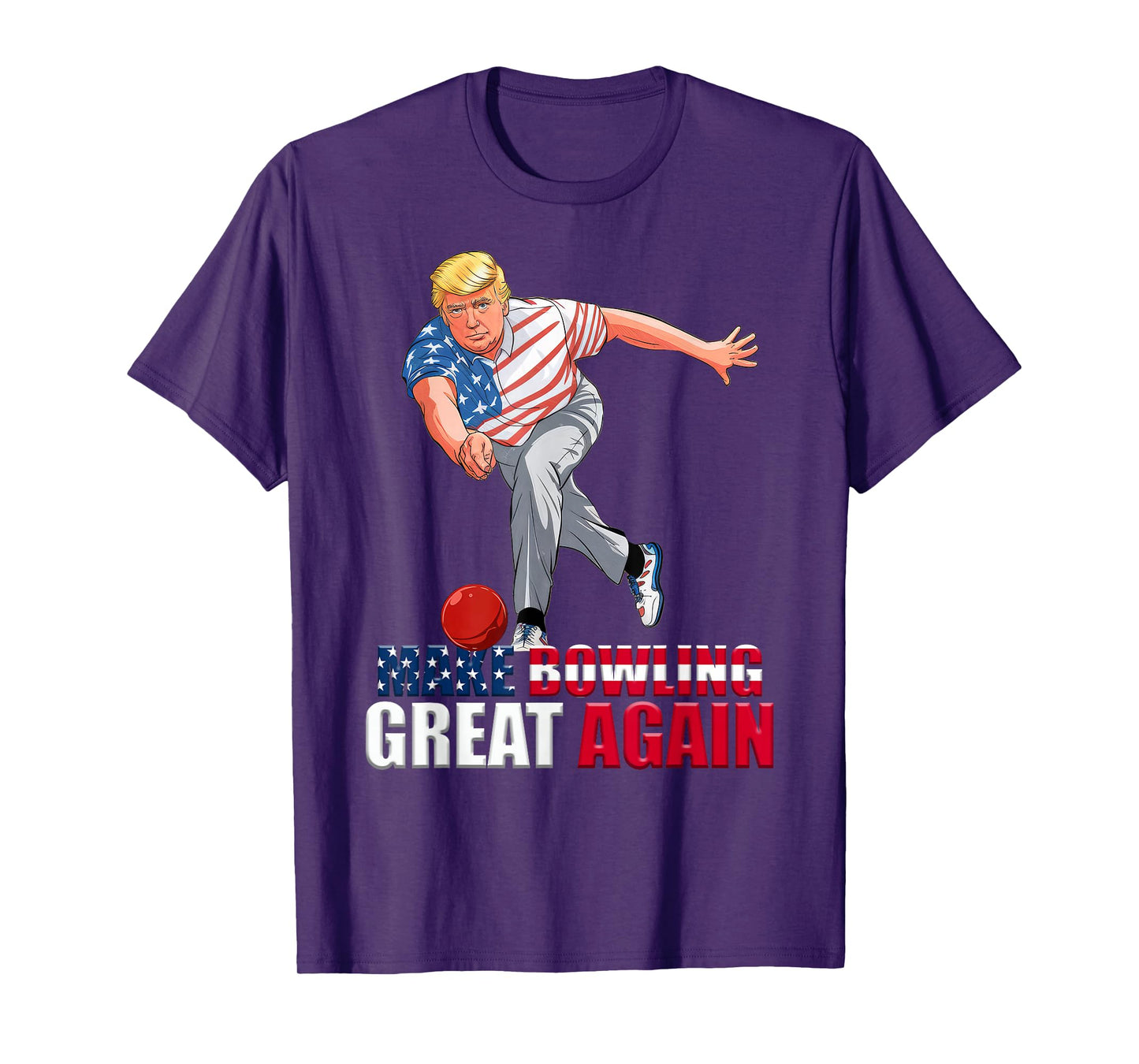 Funny Trump Bowling Make Bowling Great Again T-Shirt