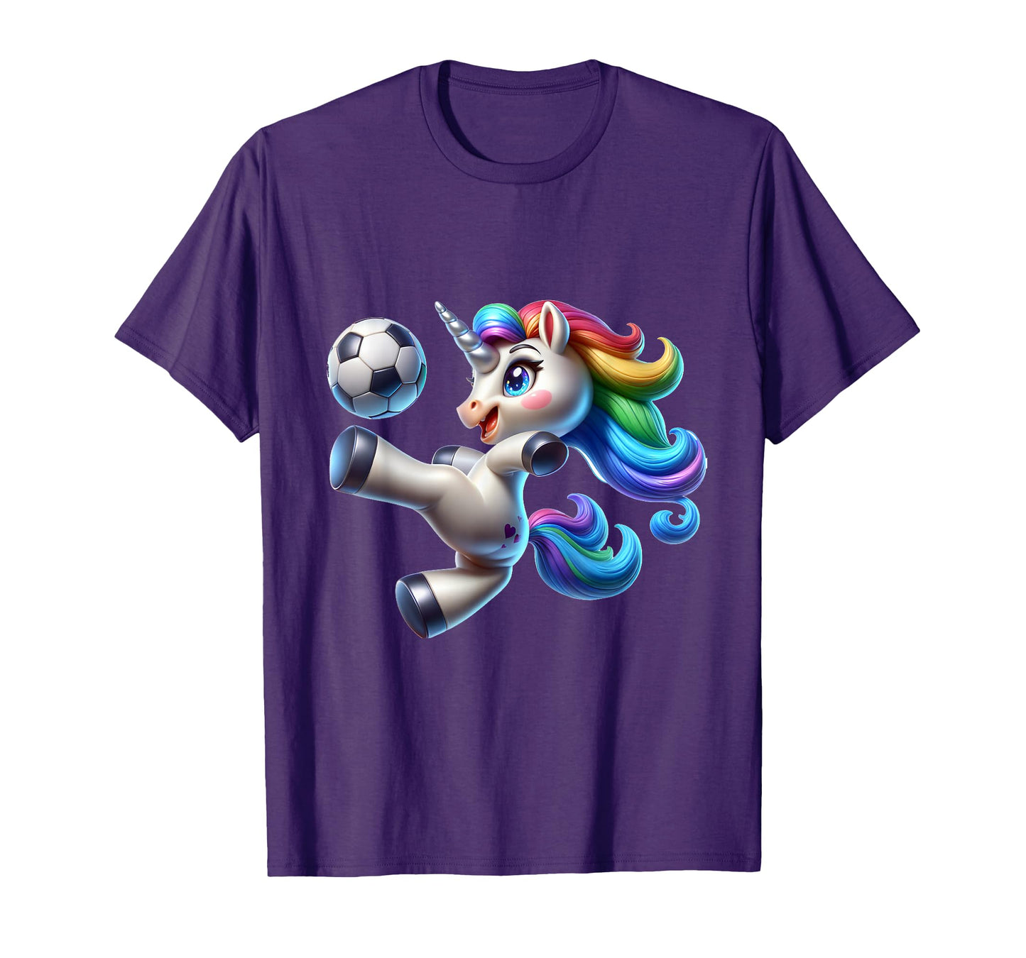 Cute Soccer Player Unicorn T-Shirt