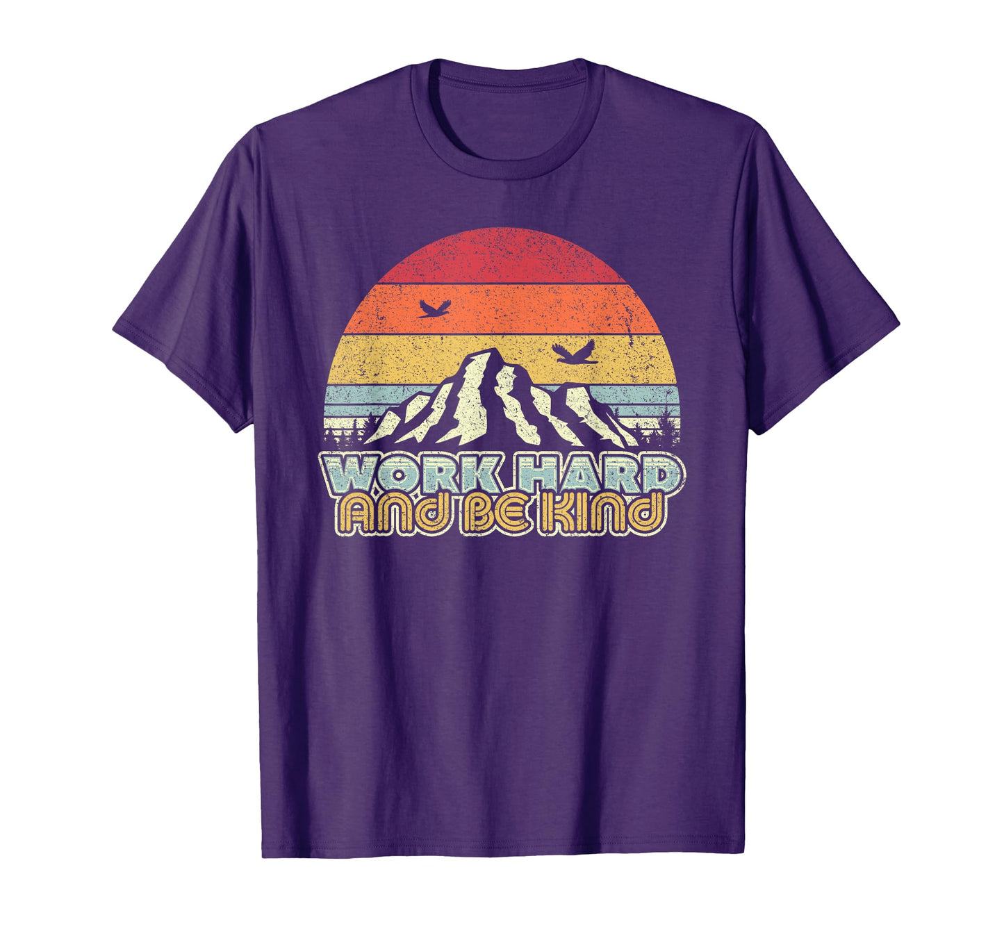 Work Hard And Be Kind Mindfulness Shirt Vintage T-Shirt