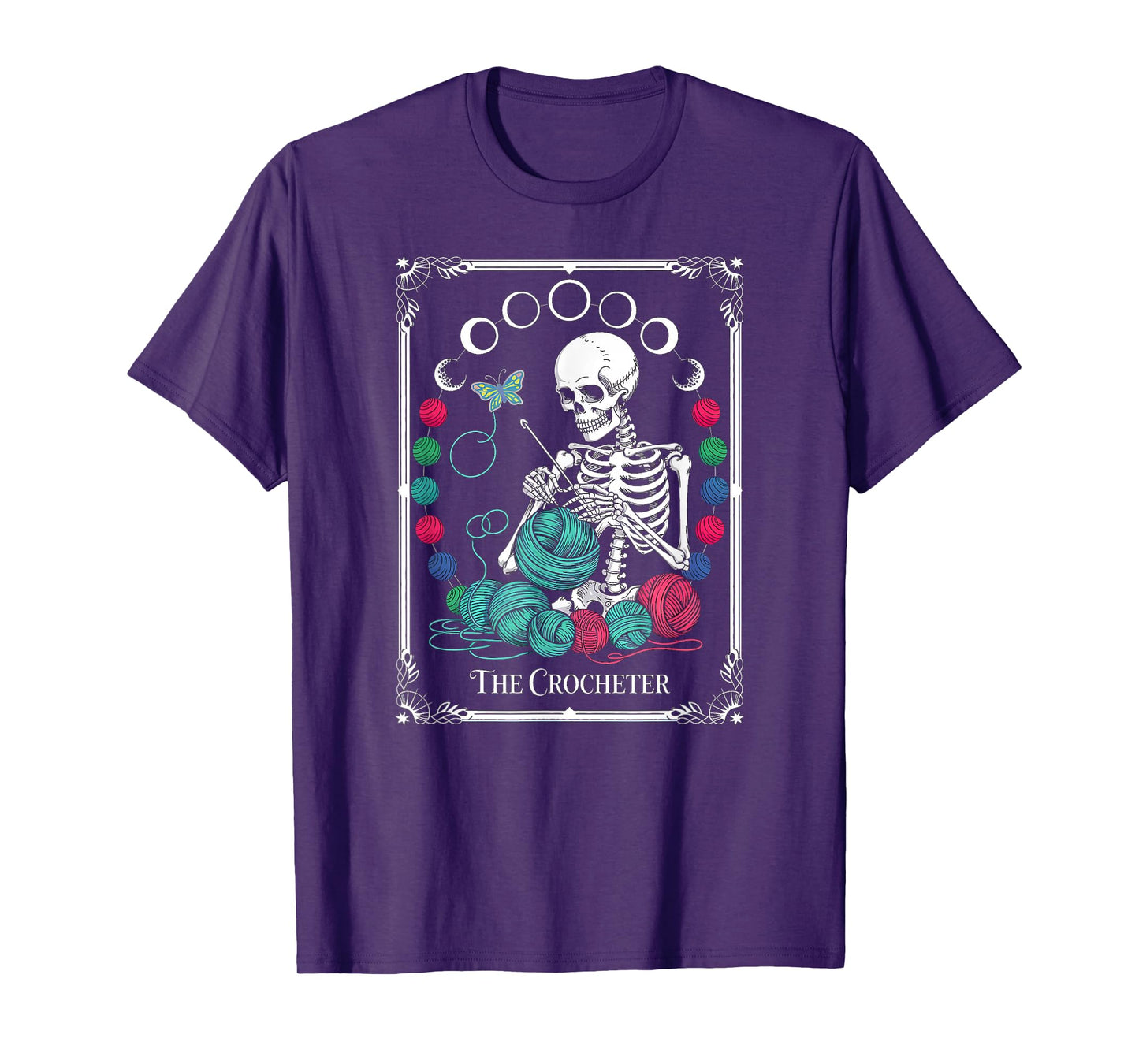 The Crocheter Tarot Card Funny Yarn Design T-Shirt