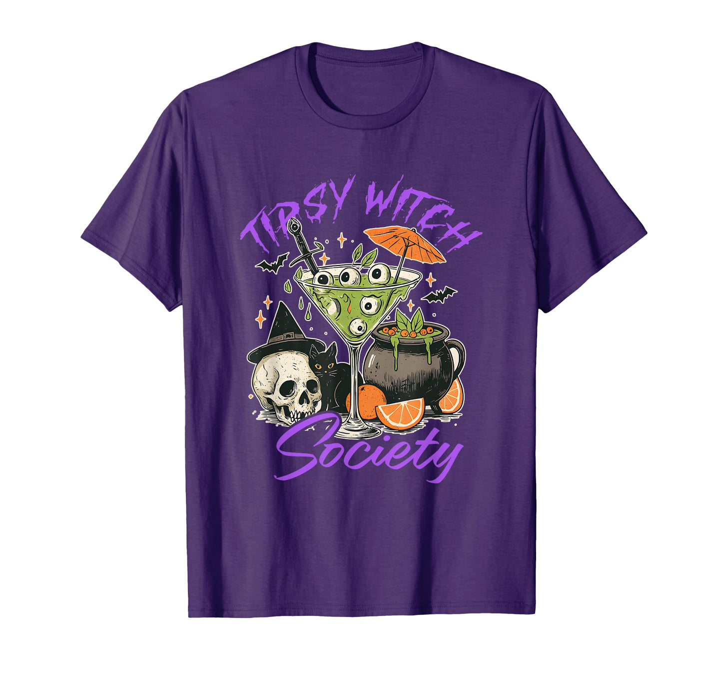 Tipsy Witch Society, Halloween Vibe T-Shirt