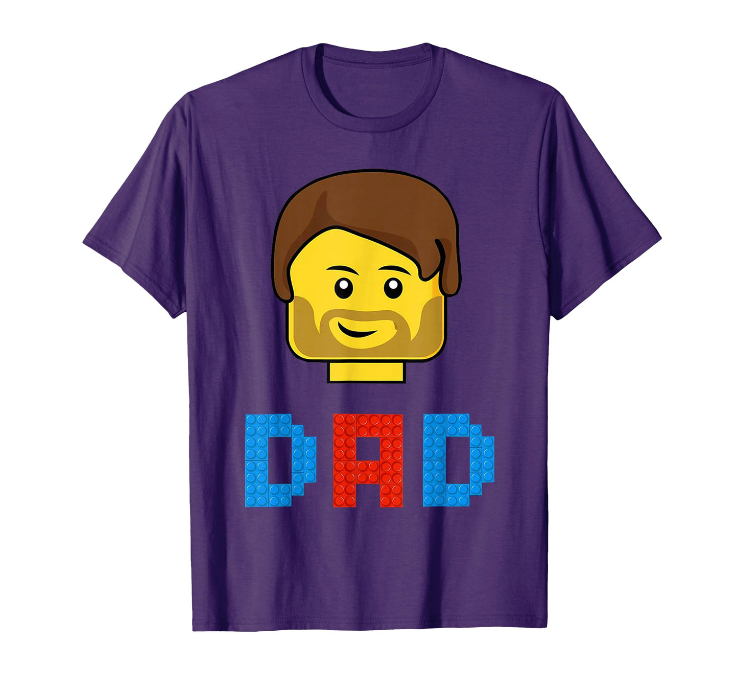 Unique Family Dad Master Builder Building Bricks Blocks T-Shirt