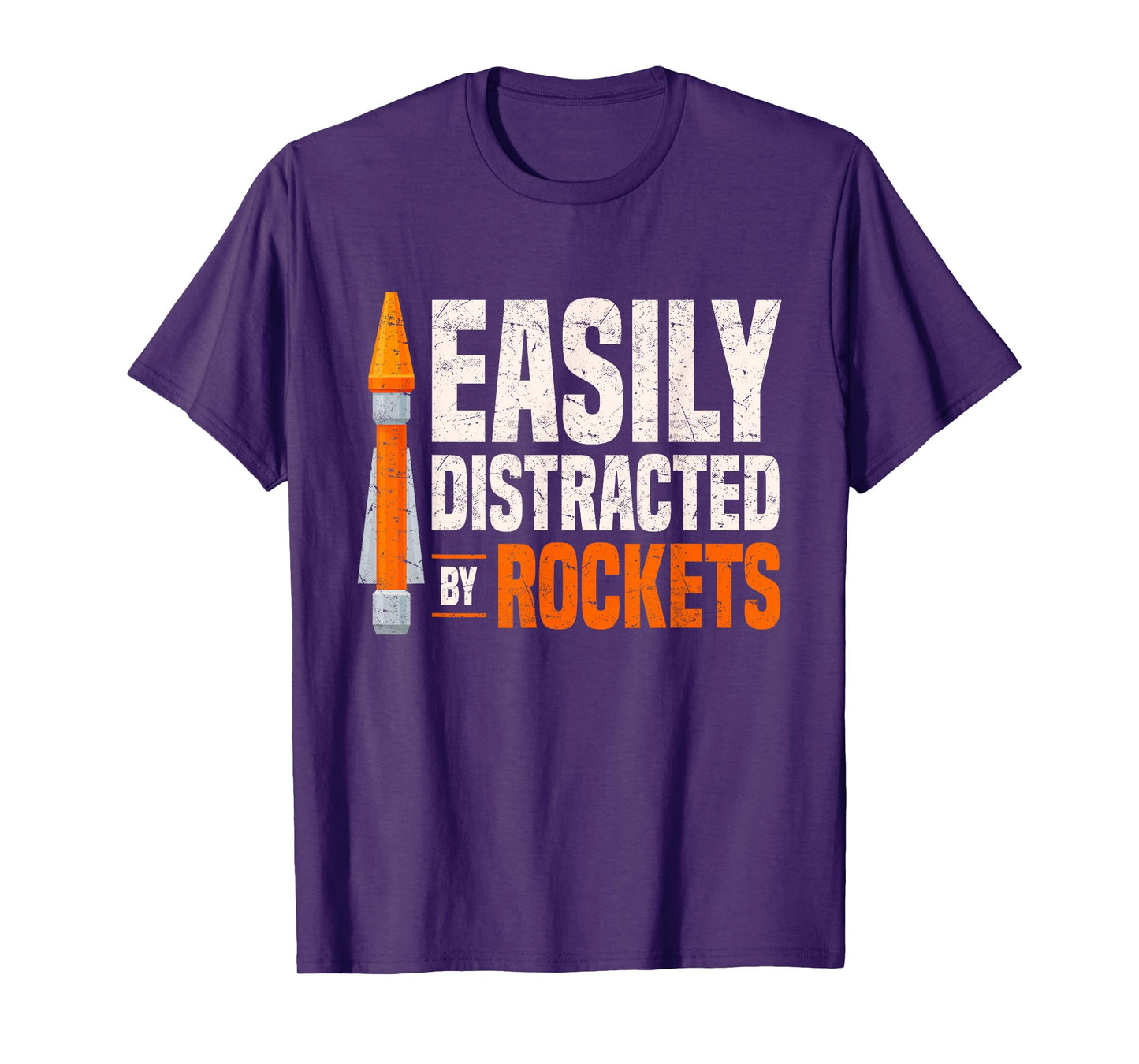 Rocketry Model Rocket Kit Easily Distracted By Rockets T-Shirt