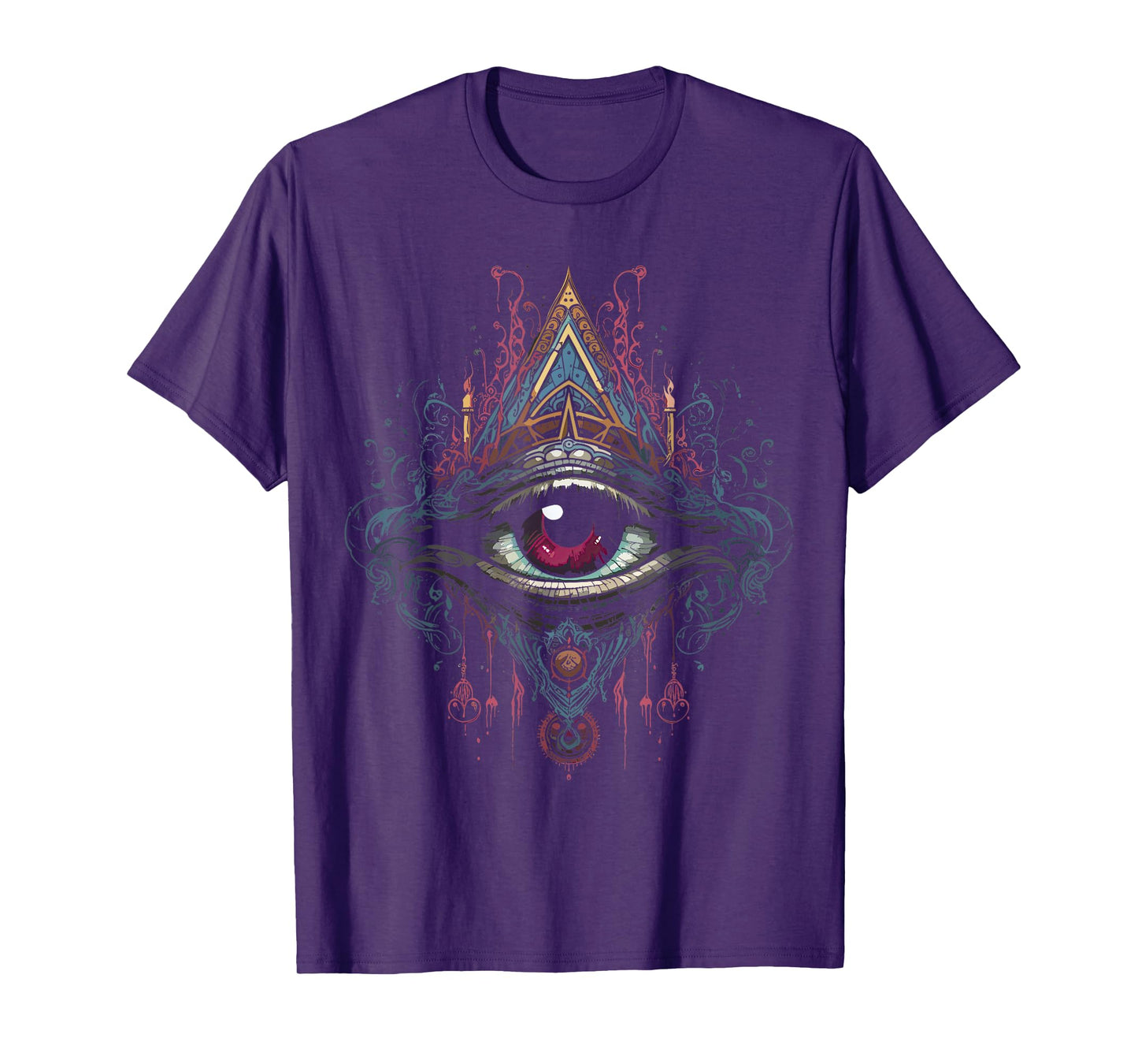 Mystic Goth Art - Dark Magic and Esoteric Apparel Third Eyeball Goth Eye Spiritual Enlightenment Witchcraft T-Shirt