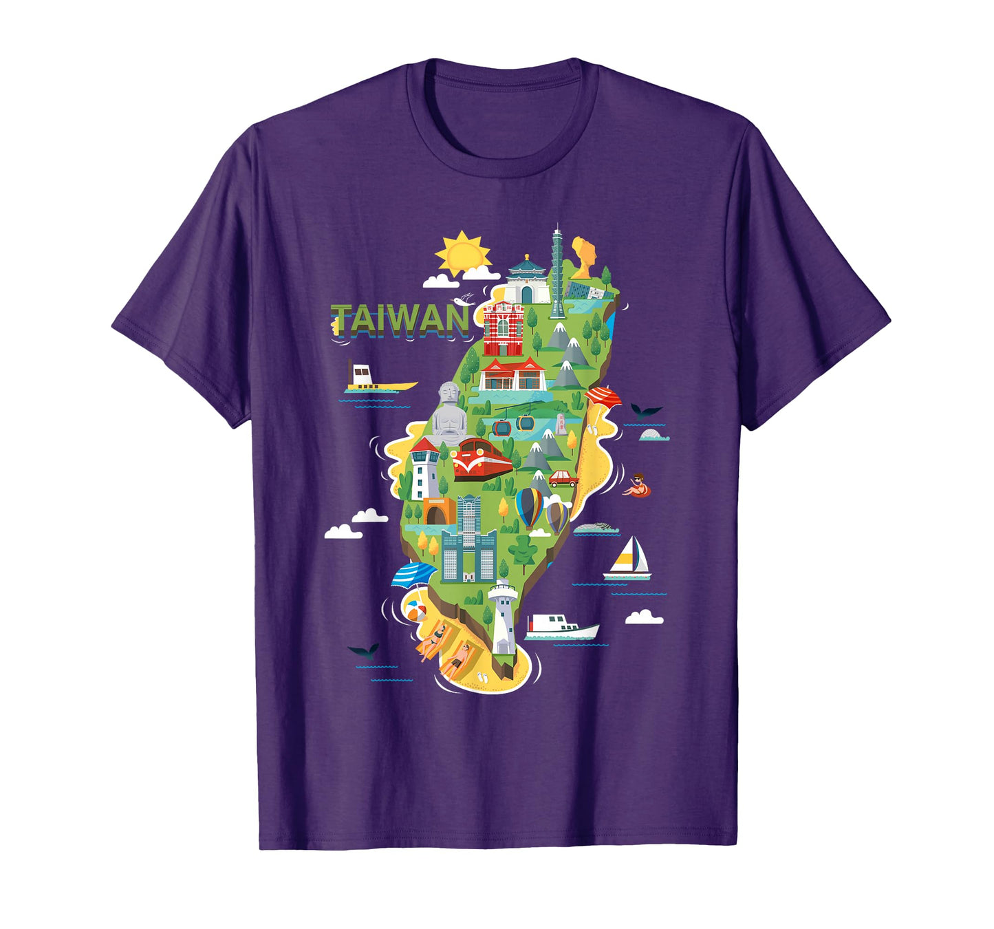 Travel Around Asia Taiwan Taipei Family Vacation Souvenir T-Shirt