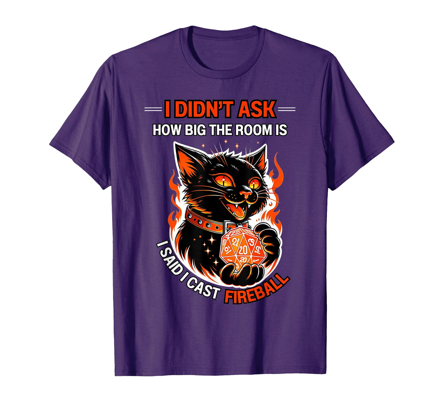 I Didn't Ask How Big The Room Is Said I Cast Fireball Cats T-Shirt