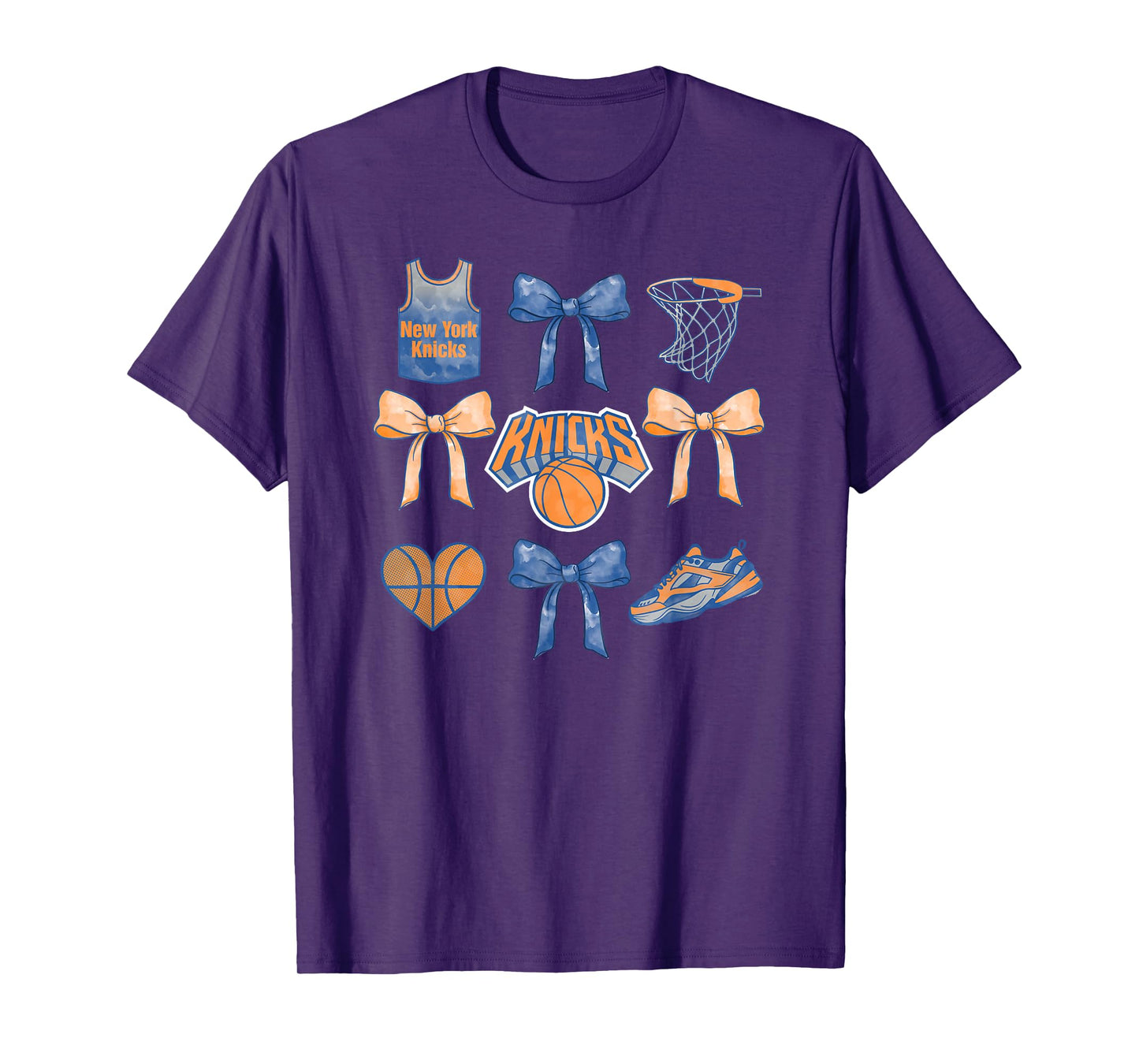 NBA New York Knicks Bow Grid T-Shirt