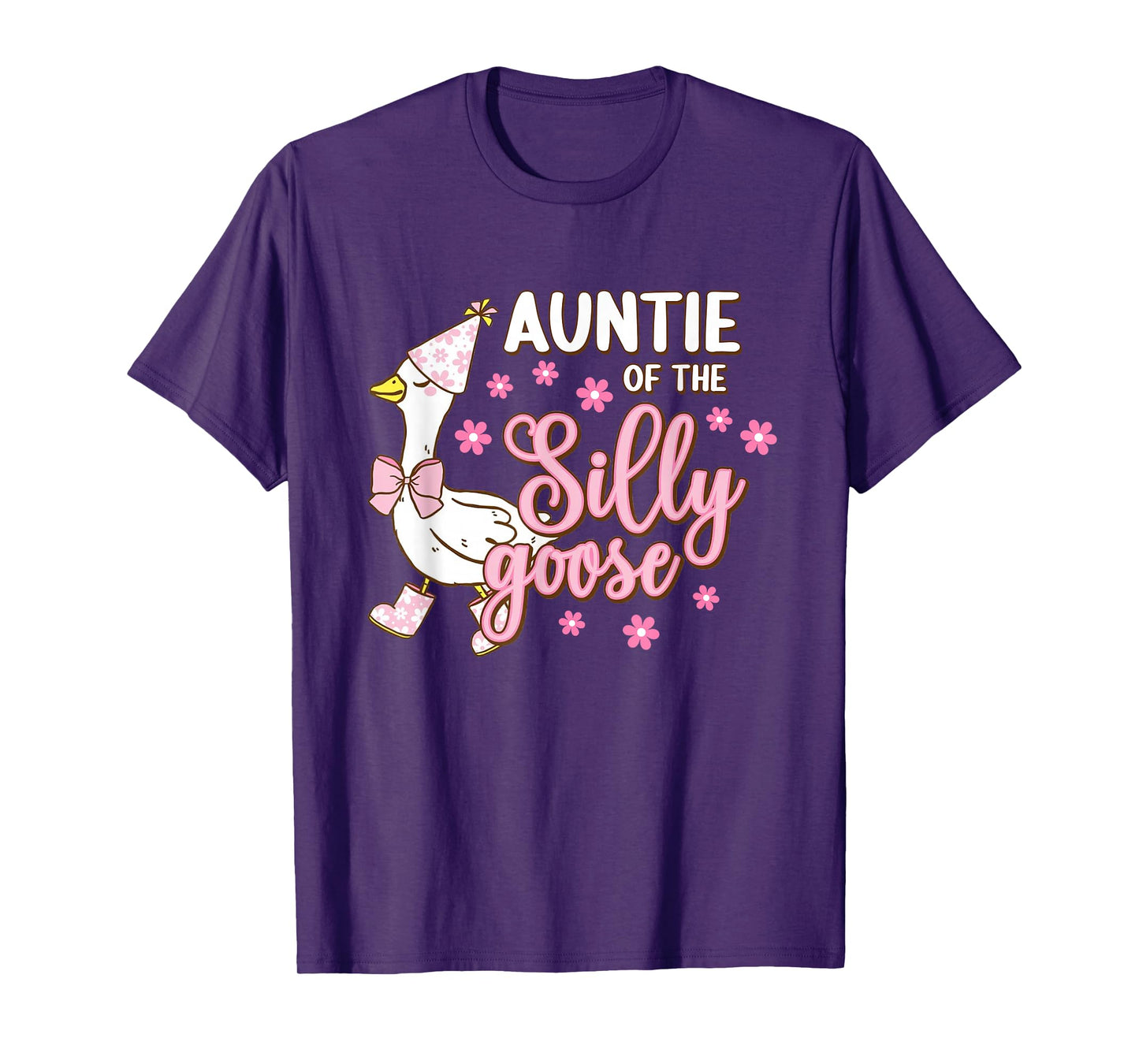 Auntie Of The Silly Goose 1st First Birthday Family Matching T-Shirt