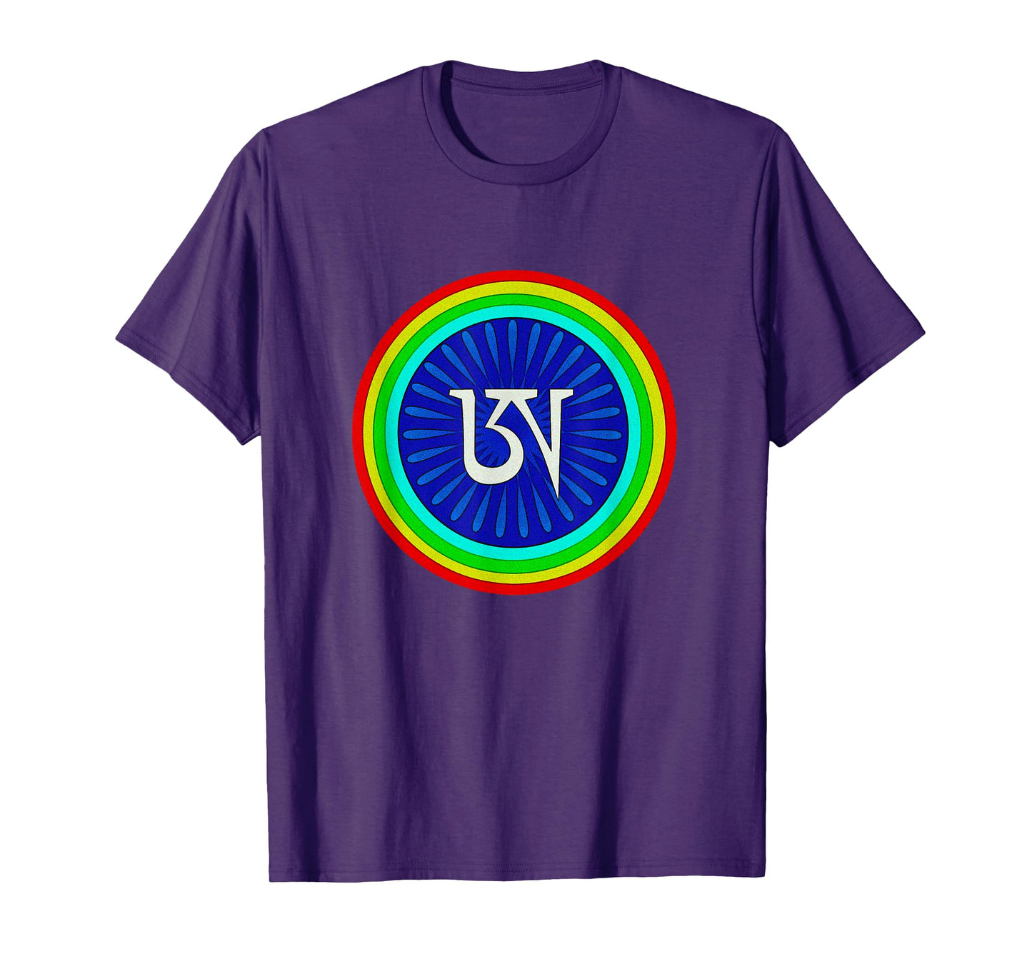 Tibetan Dzogchen Rigpa Buddhist Meditation Colorful Mantra T-Shirt