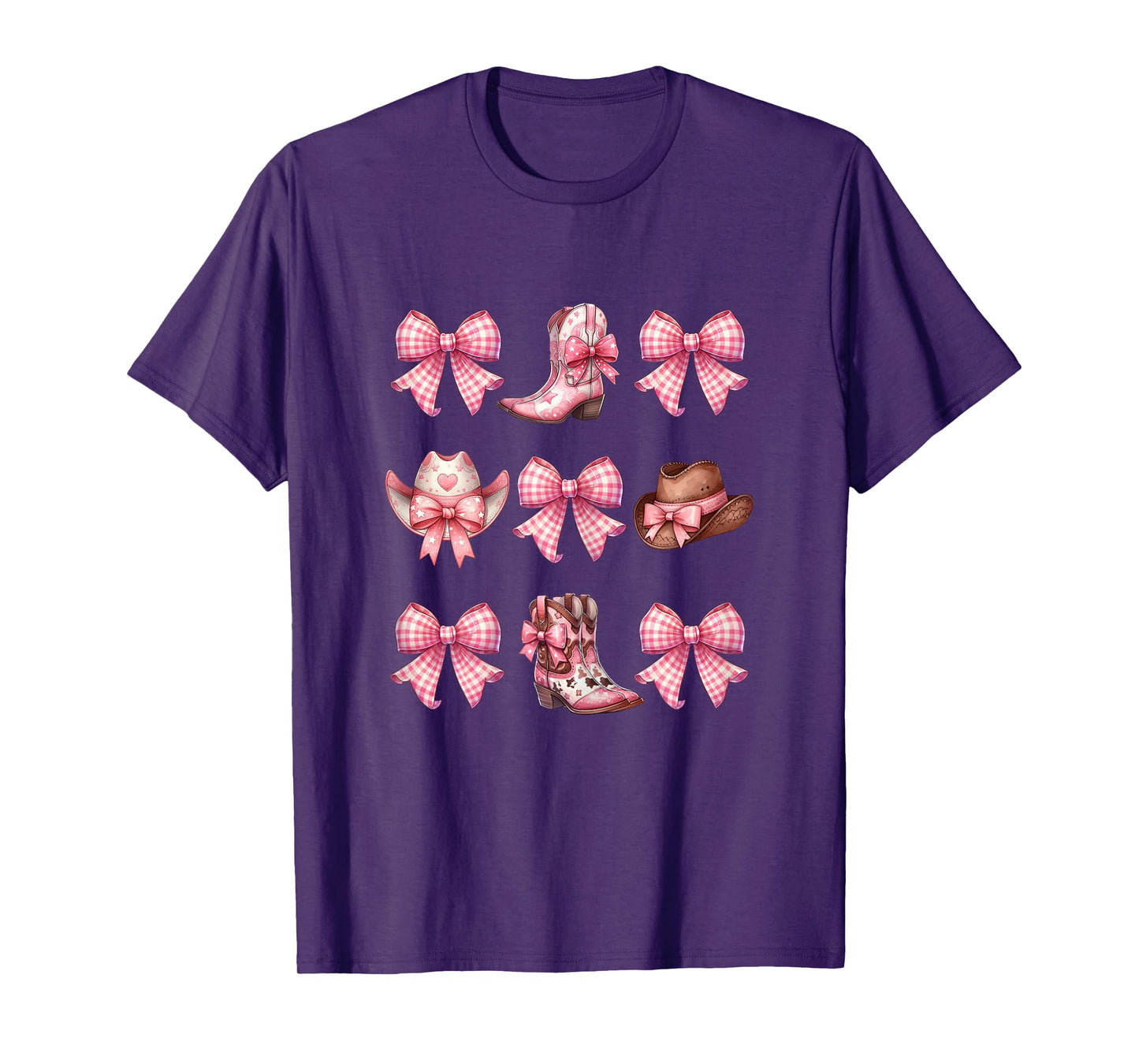Coquette Pink Bow Cowgirl Boots and Hats T-Shirt