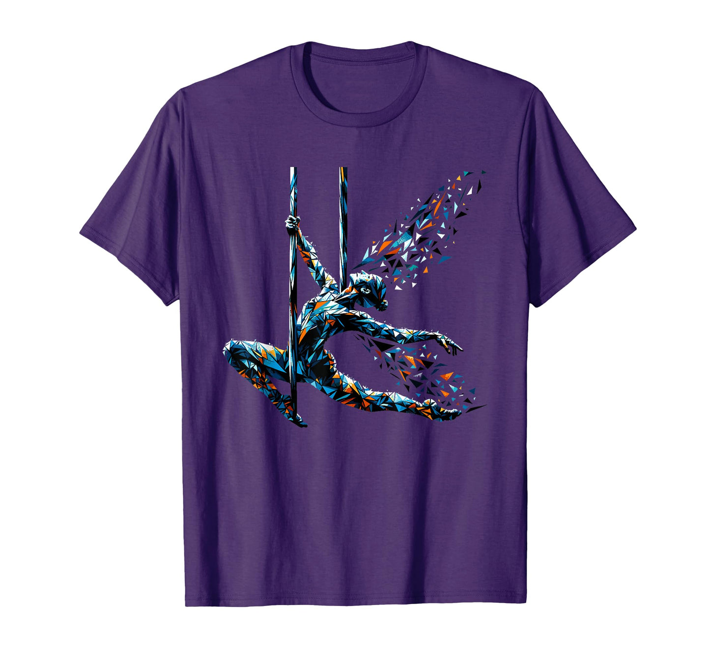 Polygon Art Aerial Silk Yoga Aerialist Acrobatics T-Shirt
