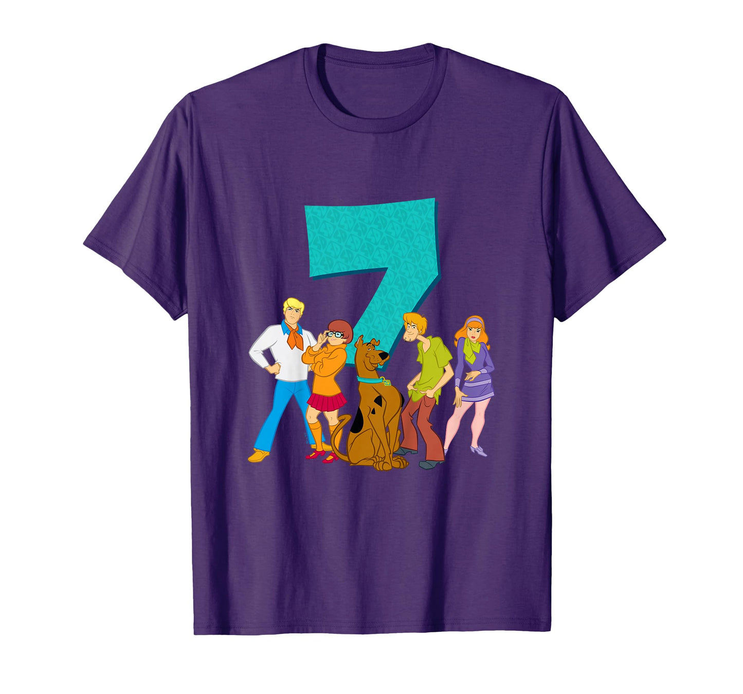 Kids Scooby-Doo 7th Birthday This Meddling Kid is 7 T-Shirt