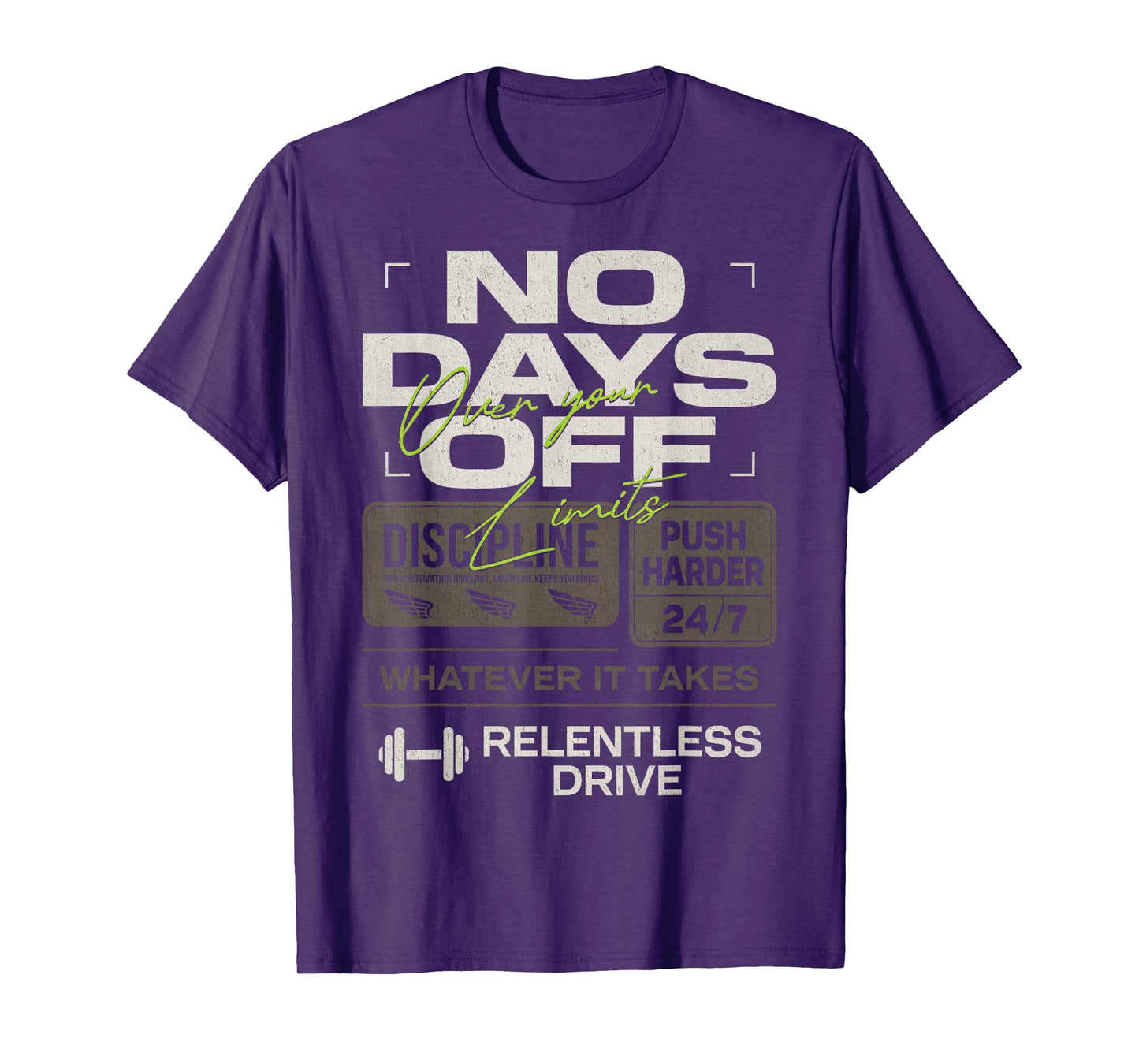 Y2K Fitness Quote Gym Training Discipline Yoga Sport Workout T-Shirt
