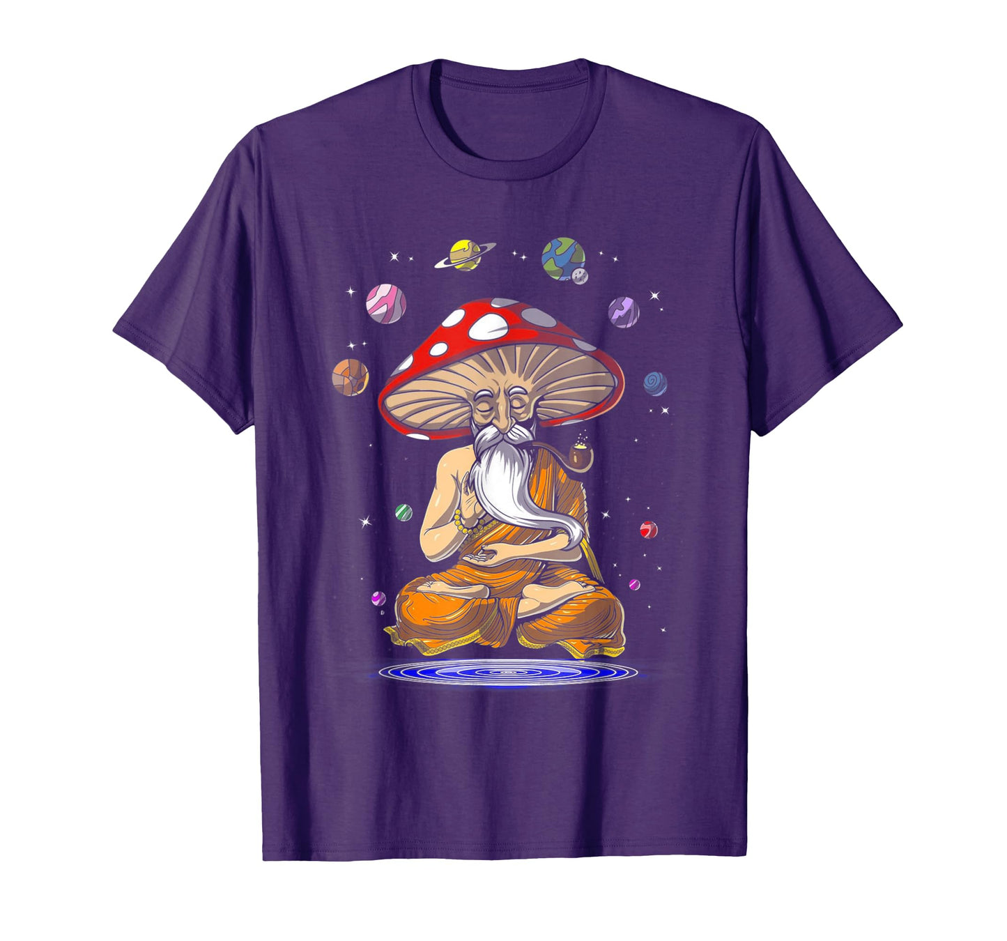 MAGIC MUSHROOMS YOGA Buddha Zen Funny Women Men Yoga Lovers T-Shirt