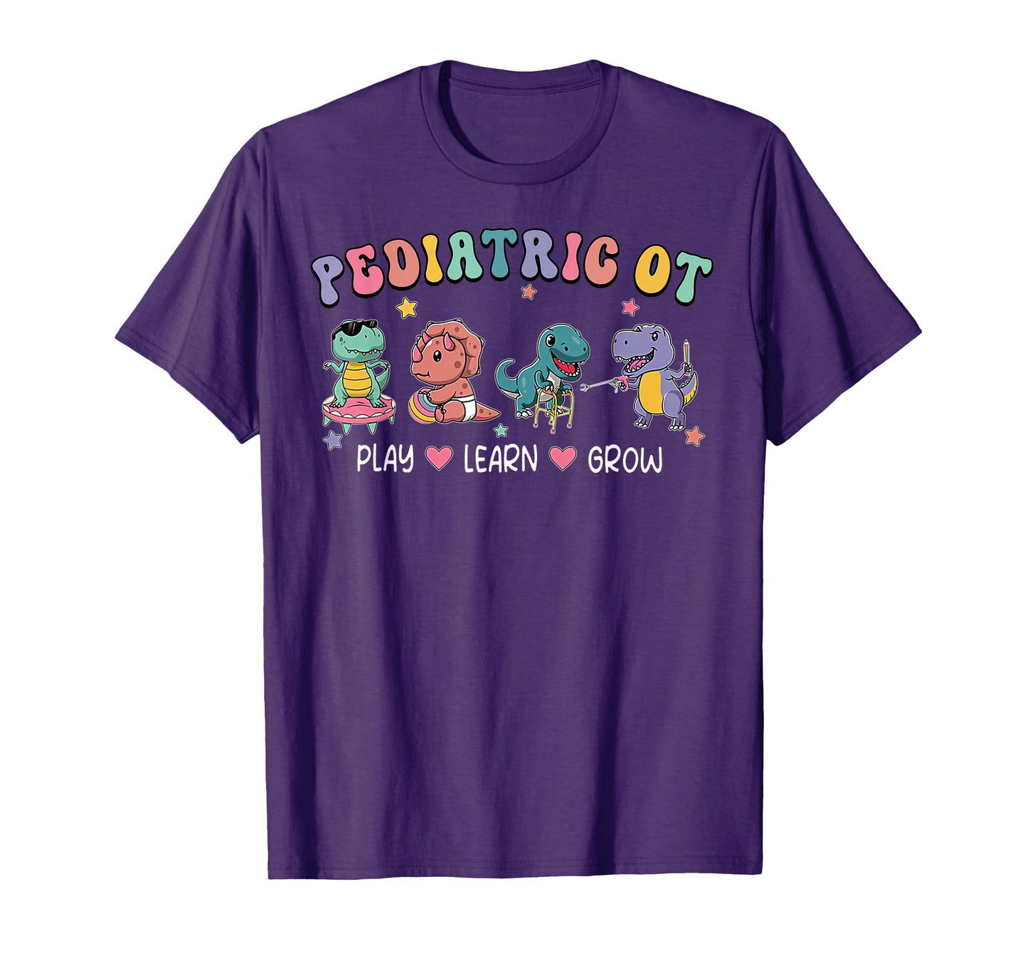 Pediatric Occupational Therapy OT Assistant Cute Dinosaur T-Shirt