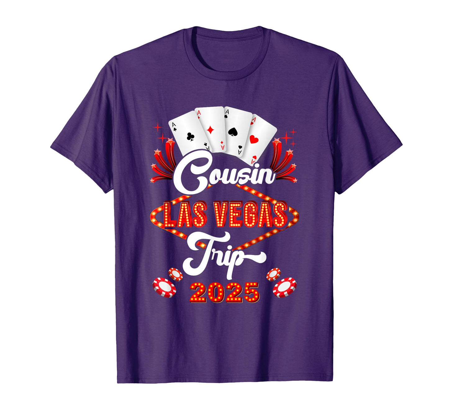 Cousin Las Vegas Trip 2025 Family Squad Vacation Matching T-Shirt