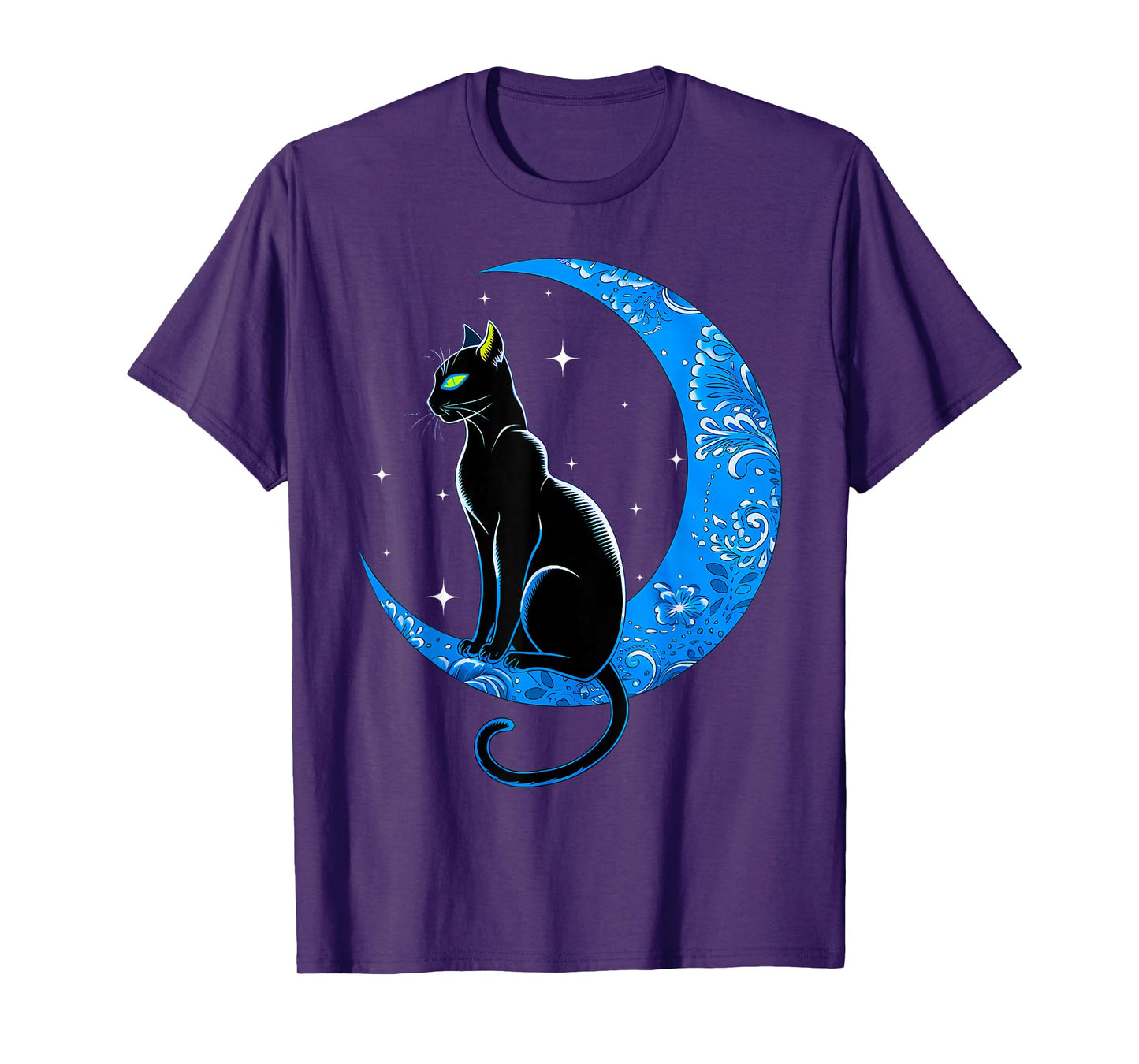 Black Cat Crescent Moon Sailor Mom T-Shirt