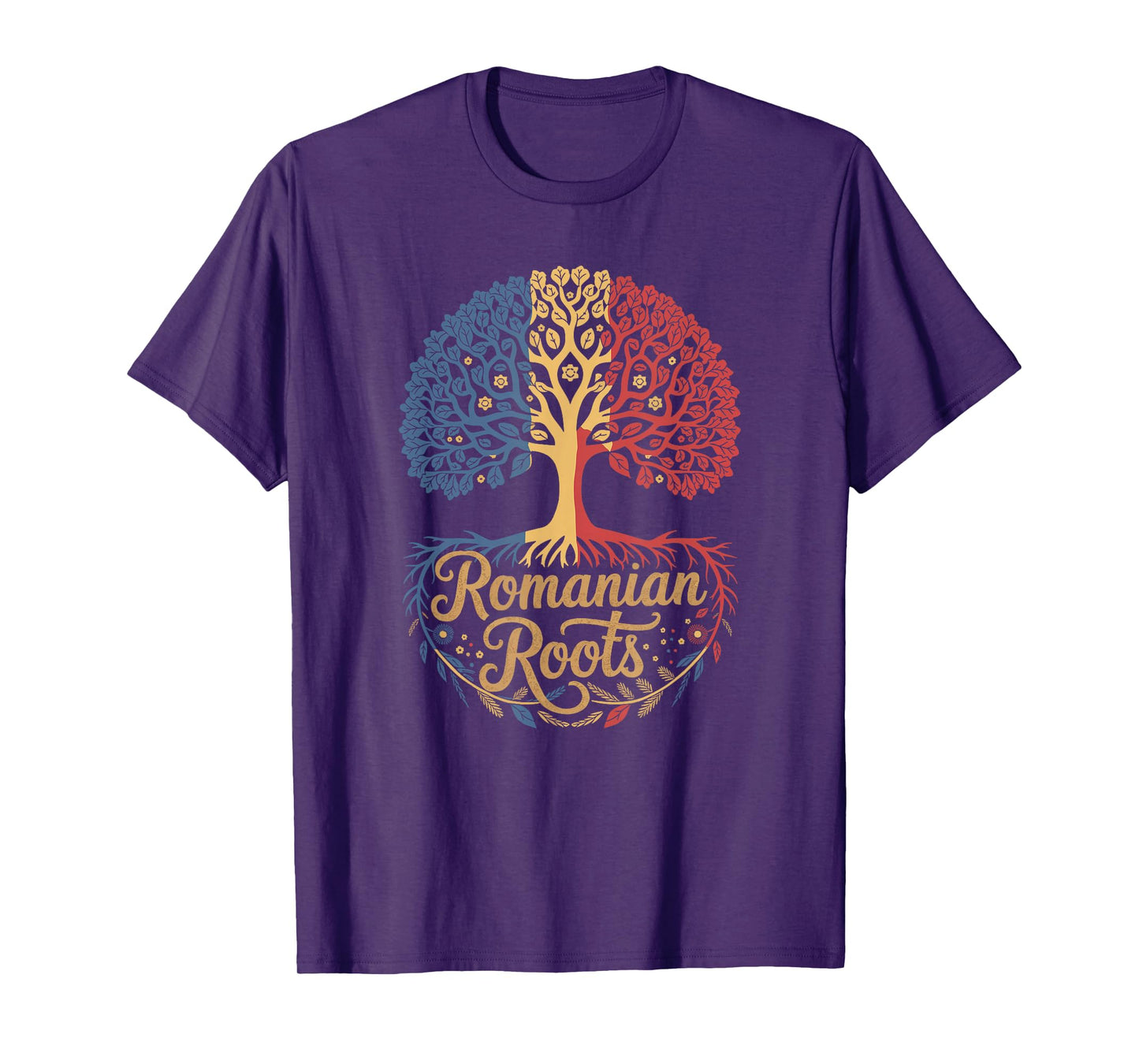 Romania Roots - Romanian Flag Colors Family Tree Souvenir T-Shirt