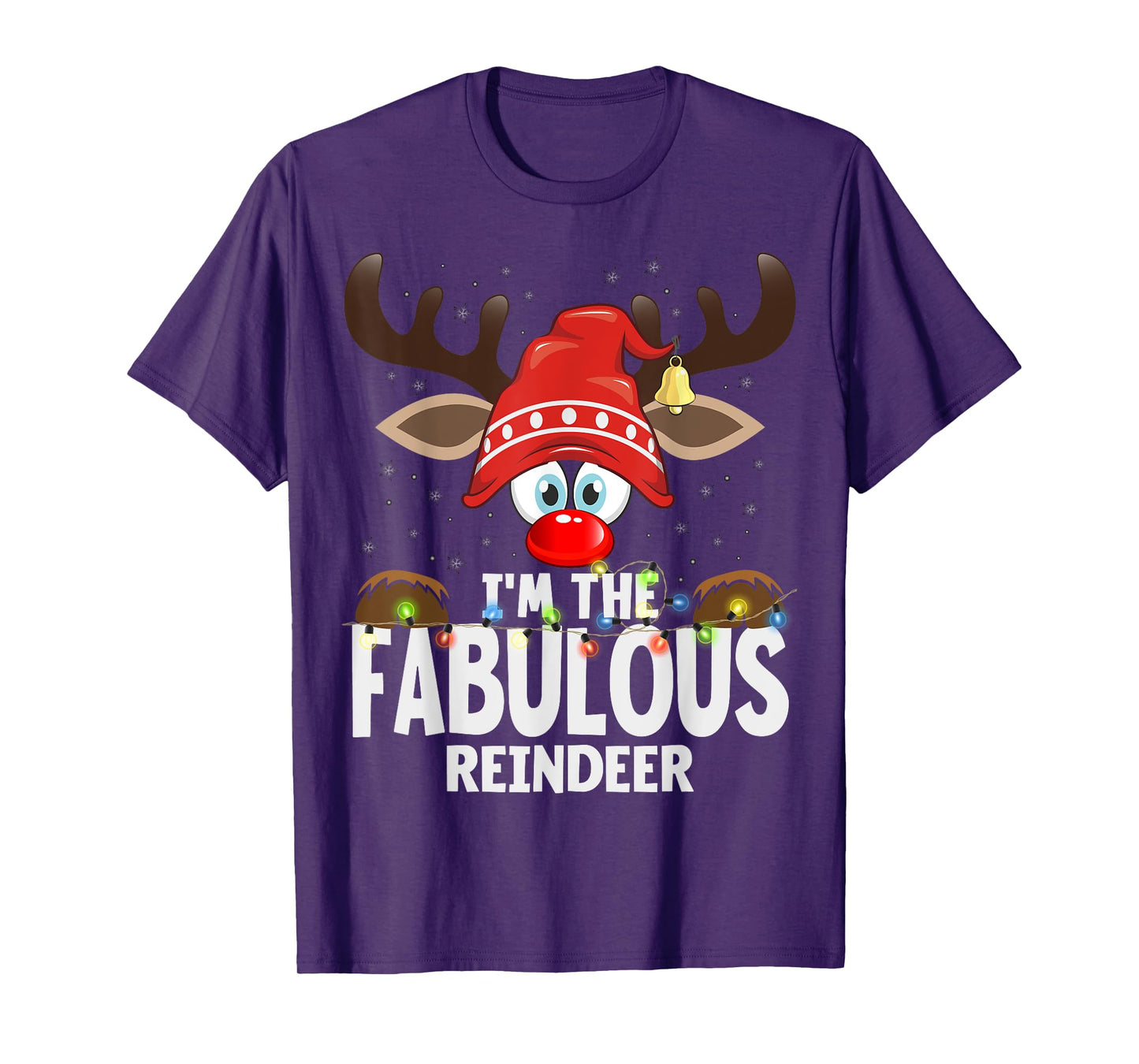 Christmas Matching I'm The Fabulous Reindeer T-Shirt