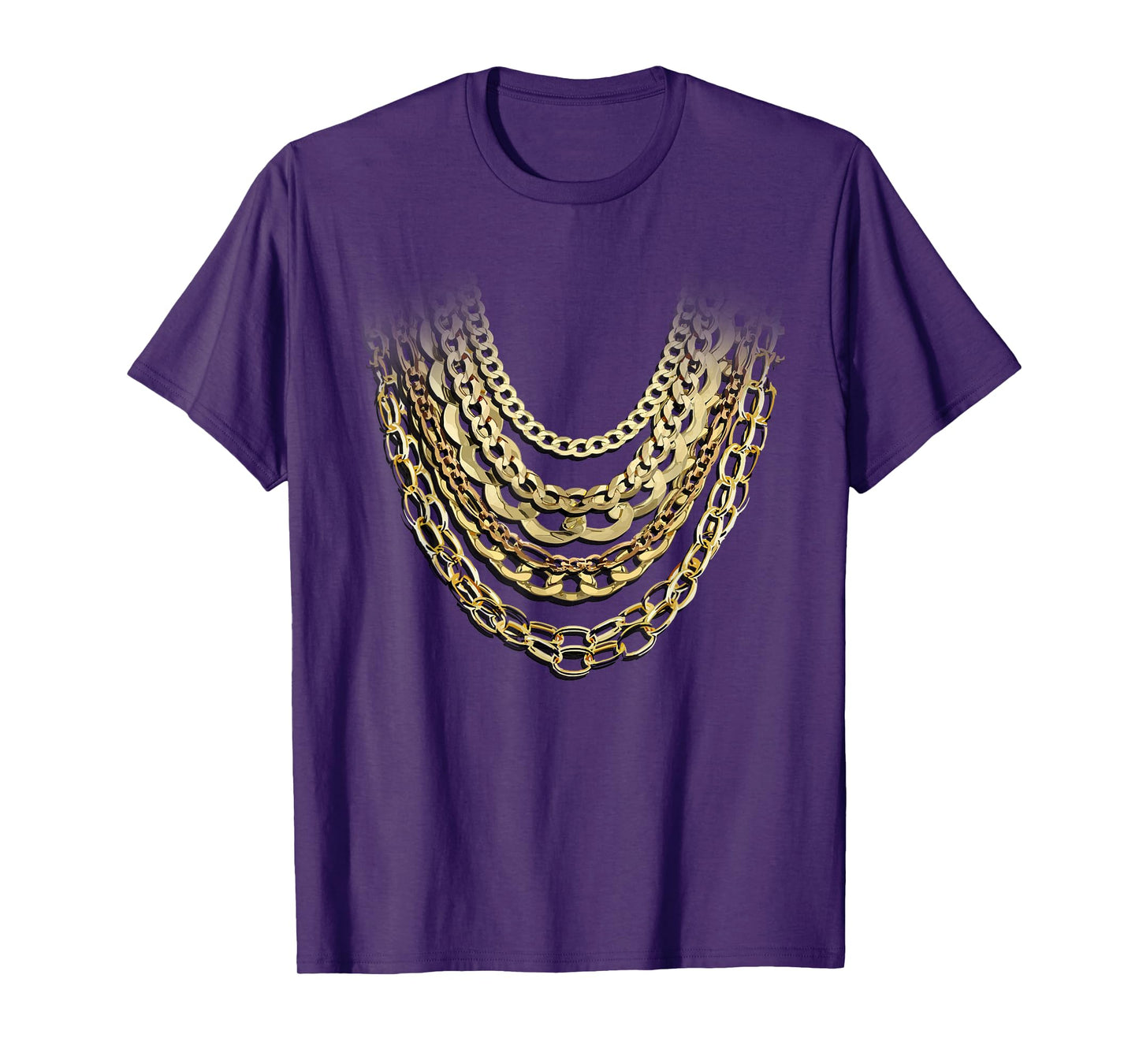Golden Chains Funny Hip Hop Fan And Gold Lover Gift T-Shirt