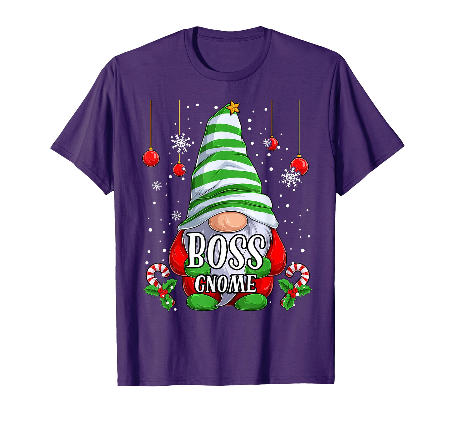 Boss Gnome christmas pajamas matching family group T-Shirt