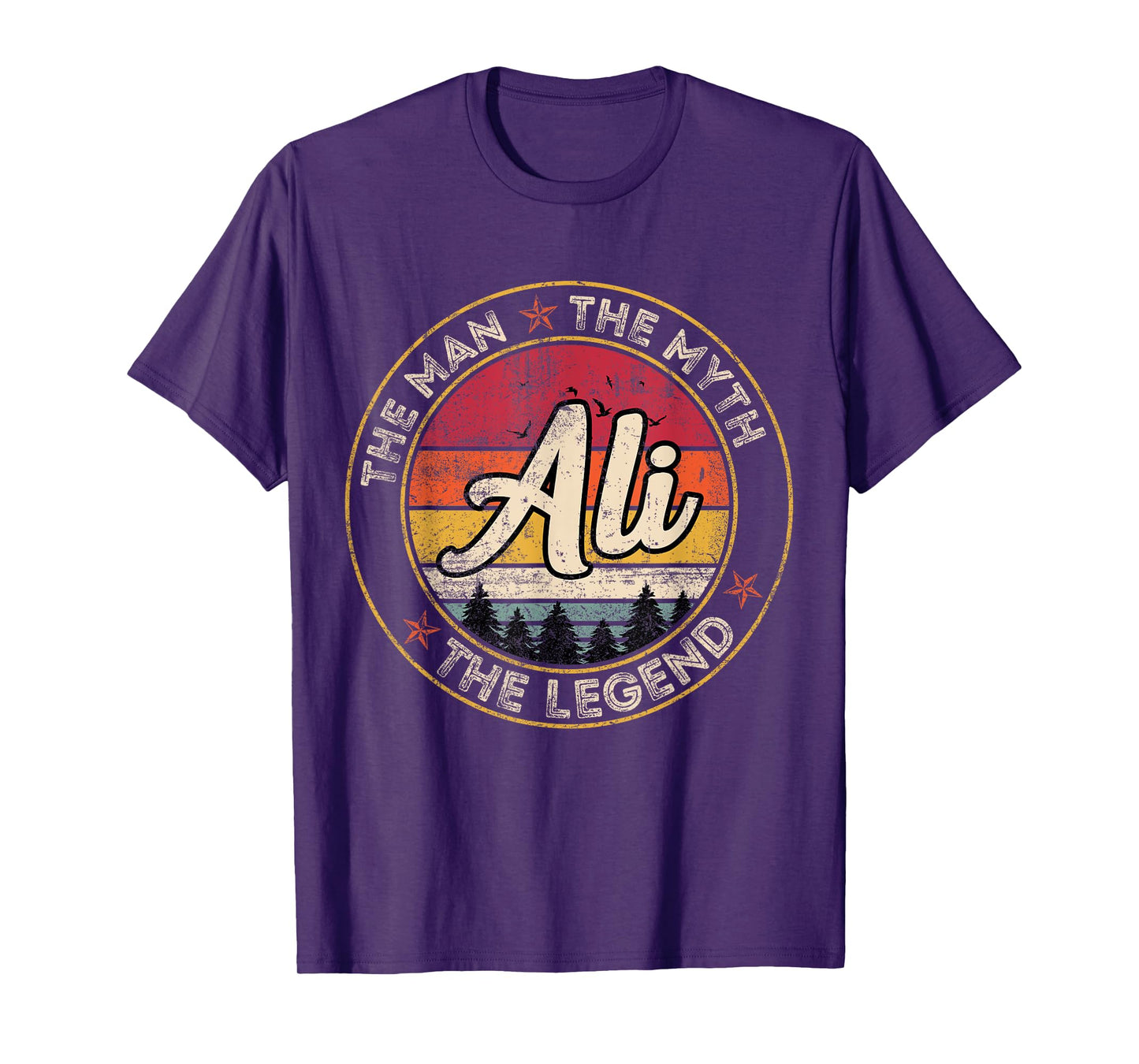 Ali The Man The Myth The Legend Personalized Name T-Shirt