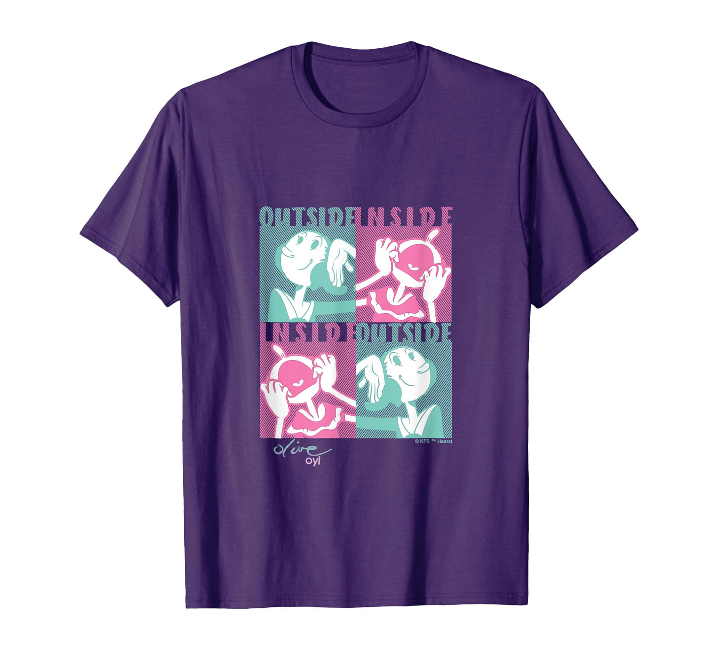 Olive Oyl's Express Yourself Collection "Outside Inside" Tee T-Shirt
