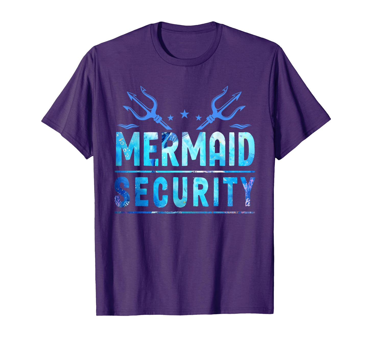 Mermaid Security Funny Dad Mermaid Family Mermaid Squad T-Shirt