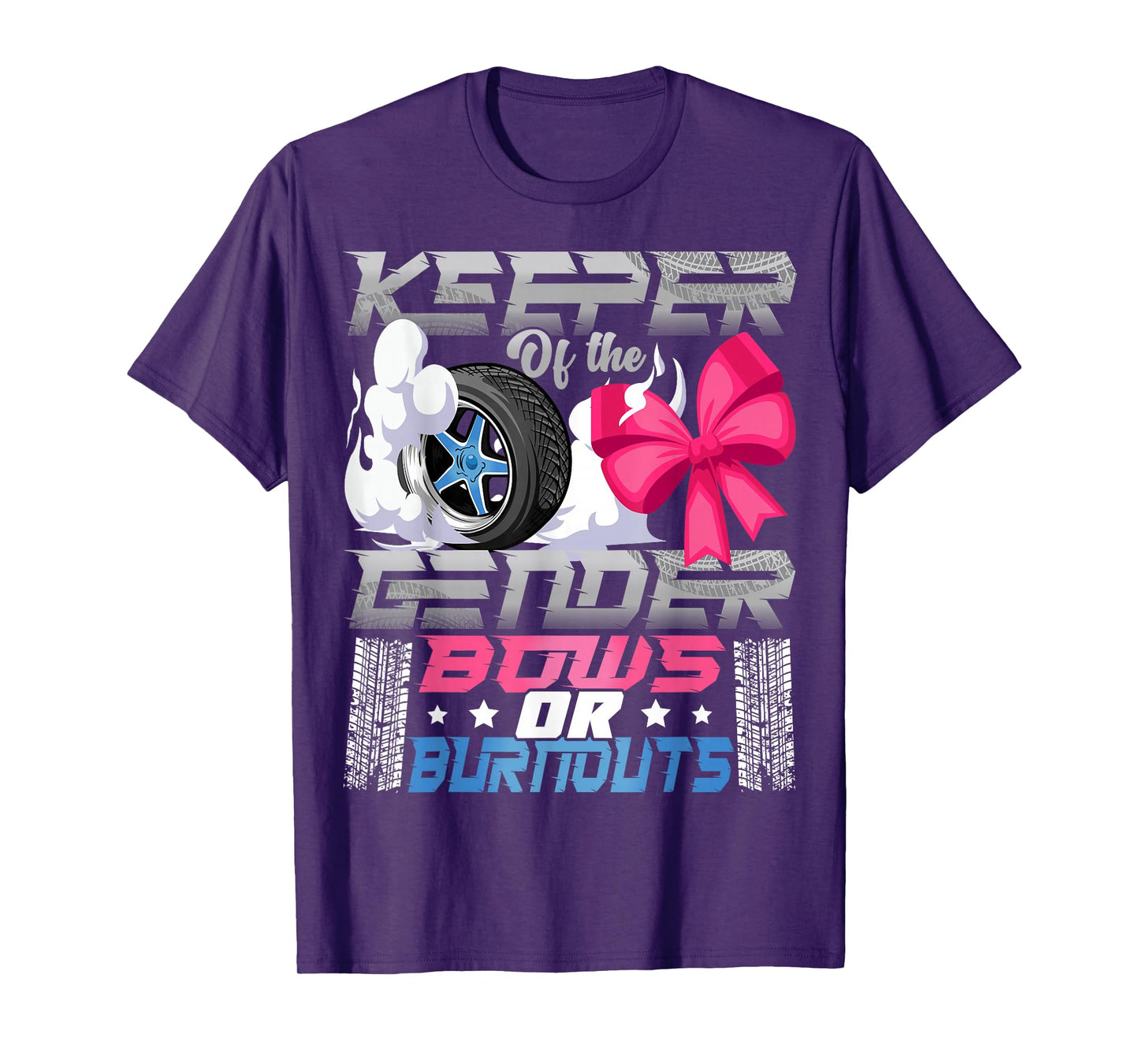 Keeper of the Gender Burnouts or Bows Gender Reveal Party T-Shirt