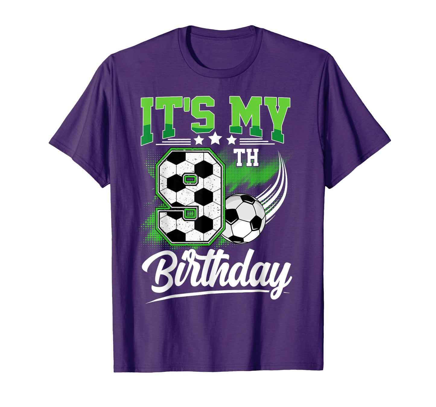 It's My 9th Birthday Boy Soccer Ball 9 Year Old Birthday T-Shirt