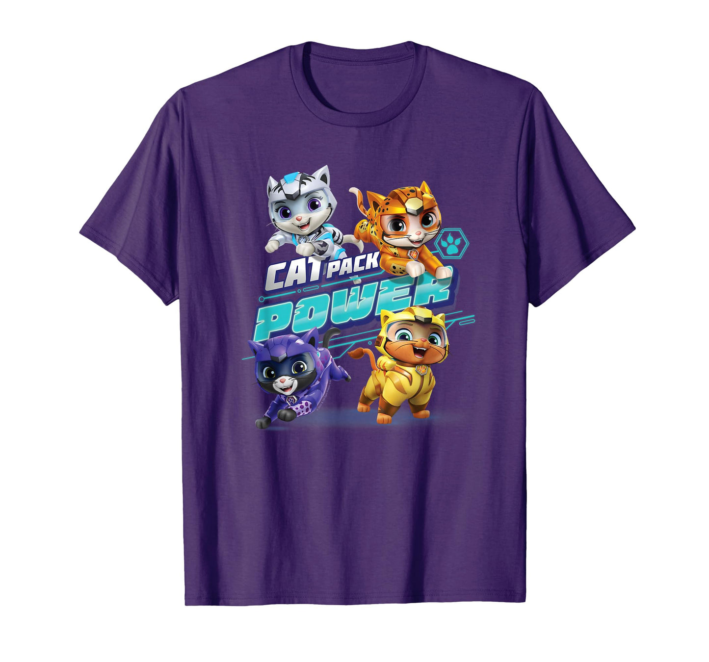 PAW Patrol Cat Pack Power With Leo, Shade, Wild And Rory T-Shirt