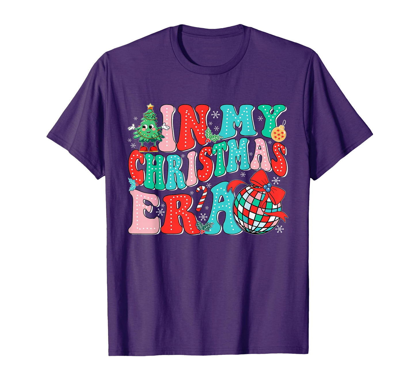 In My Christmas Era Vintage Groovy Christmas Holiday Xmas T-Shirt