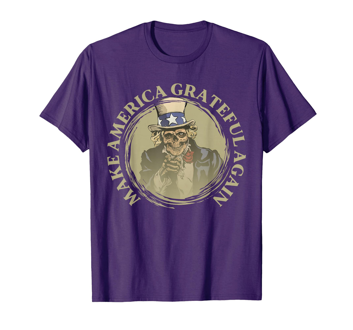 Vintage Design Uncle Sam Retro Make America Grateful Again T-Shirt