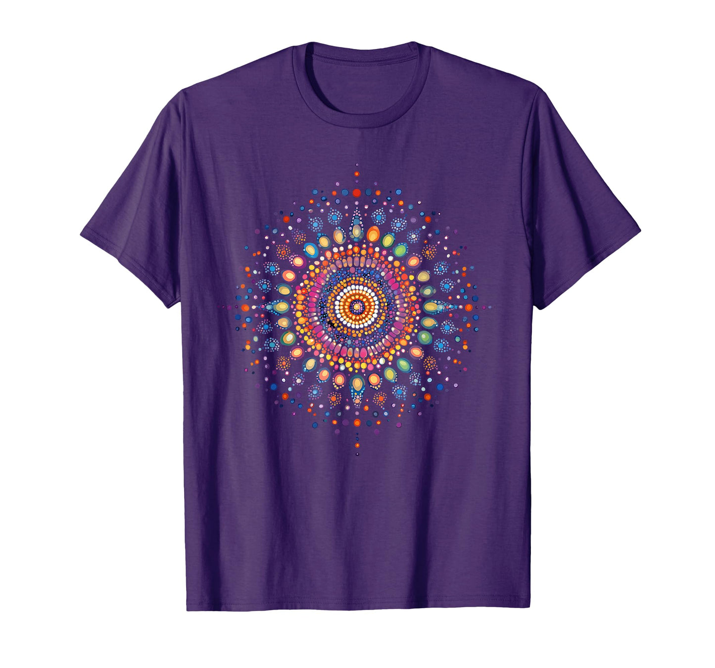 Radiant Mandala 2024 Intricate Dot Art Design T-Shirt