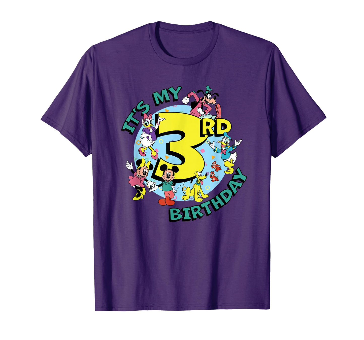 Disney Mickey and Friends It's My Third 3rd Birthday T-Shirt