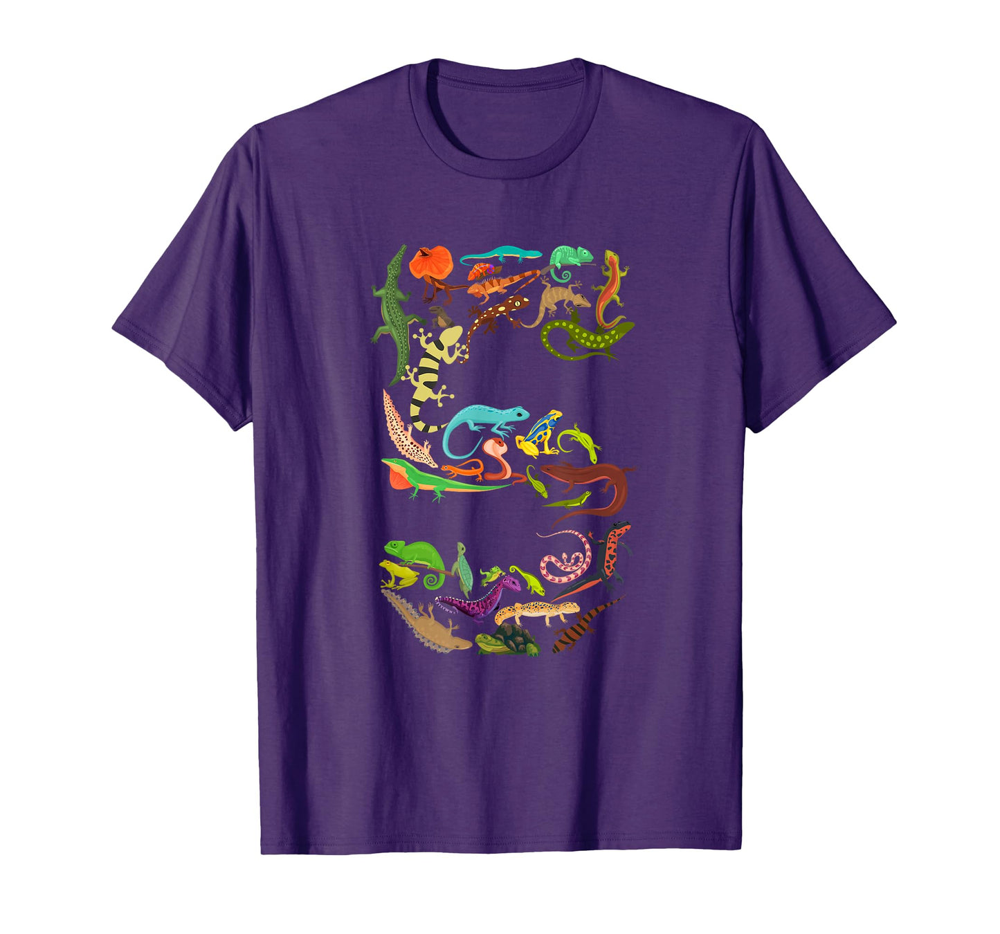 Kids 5th Birthday Reptiles Lizards Themed 5 Year Old Boys T-Shirt