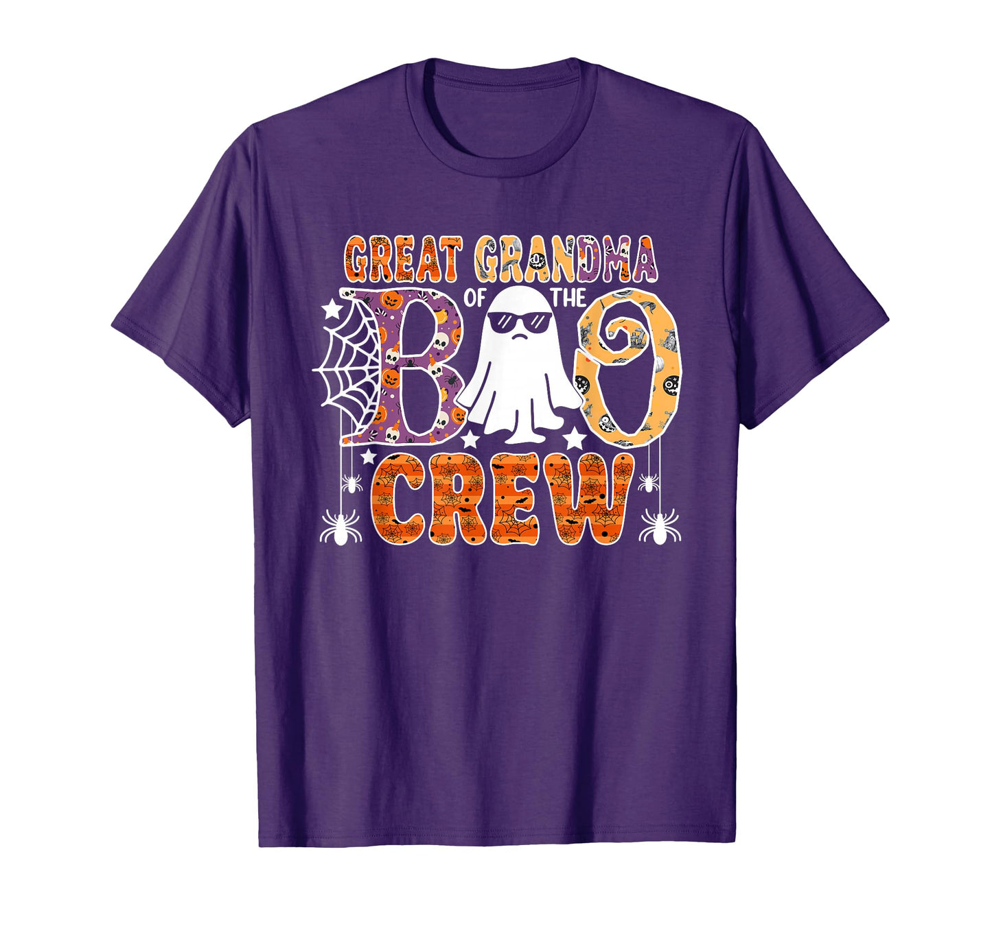 Great Grandma Of The Boo Crew Halloween Family Matching T-Shirt