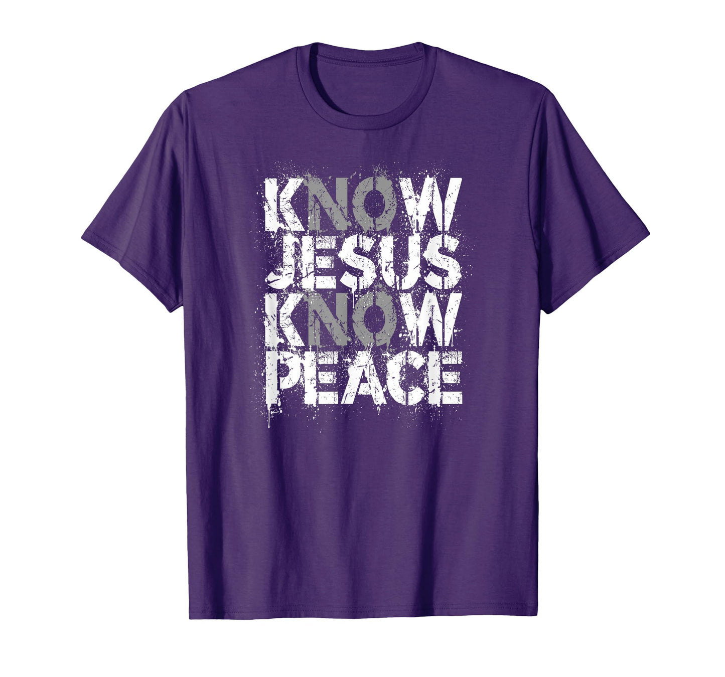Christian Shirt - Know Jesus Know Peace No Jesus No Peace T-Shirt